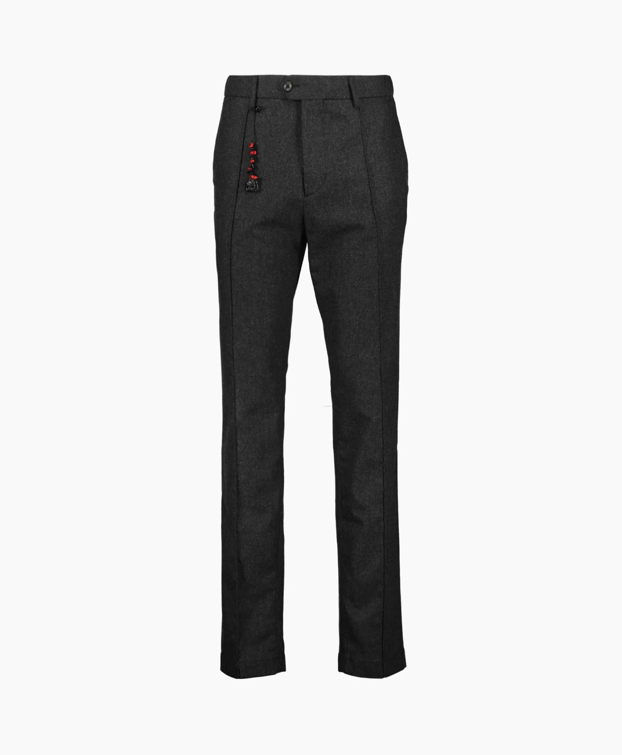 Broeken*Marco Pescarolo Pantalon Bros Zip 4829 Donkergrijs