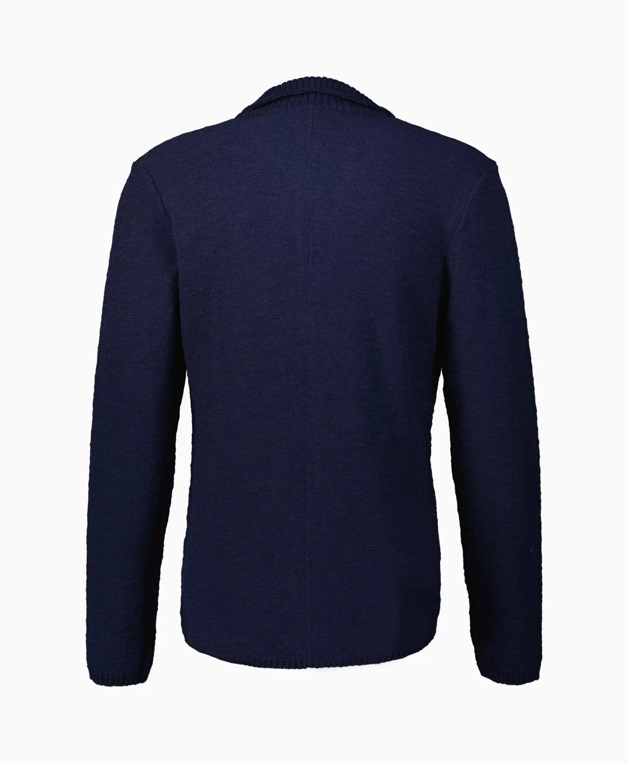 Jassen*Maurizio Baldassari Jack Knit With Rib Details Blauw