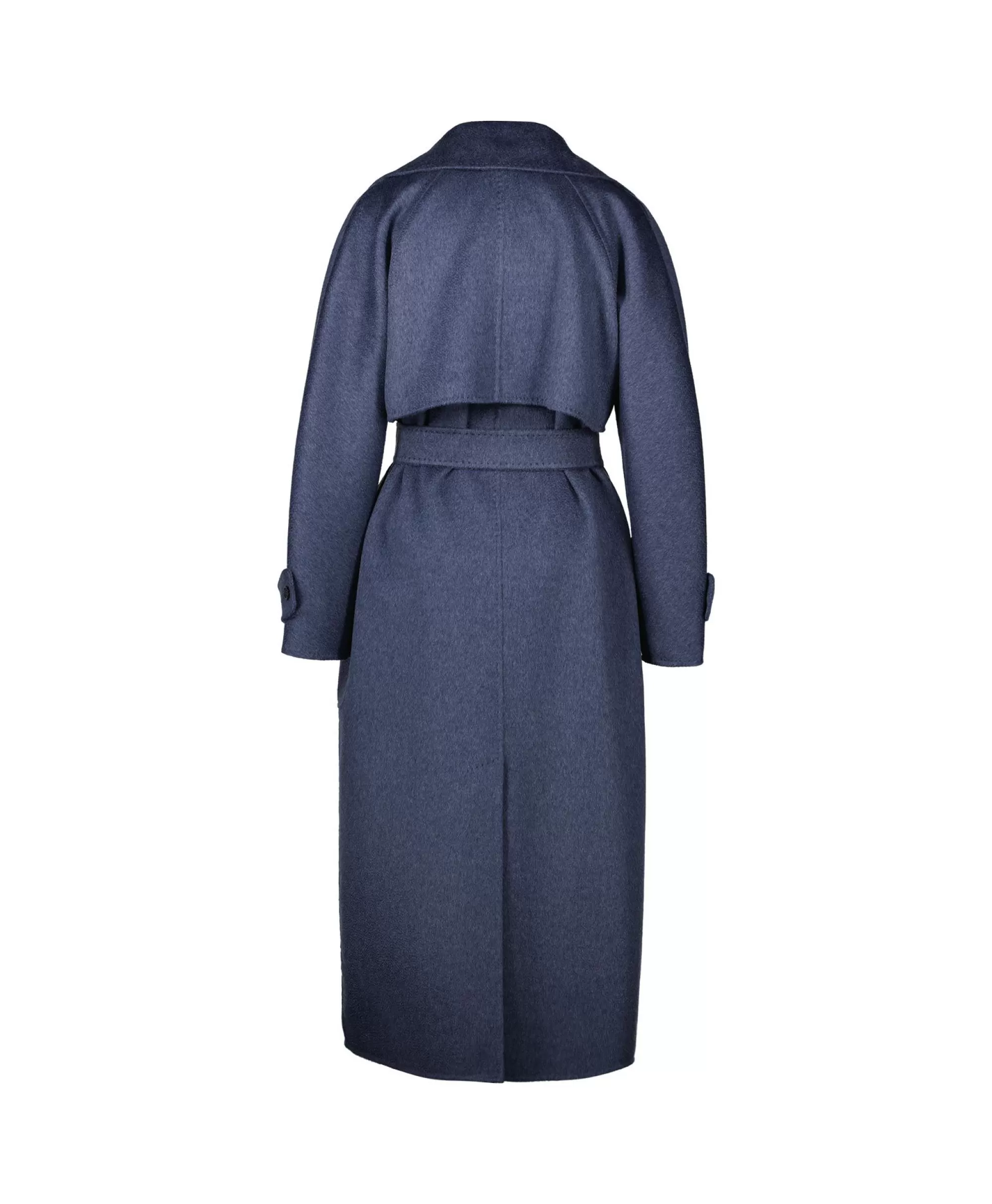 Jassen*Maxmara Jas Mantel 100shmere Midden Blauw