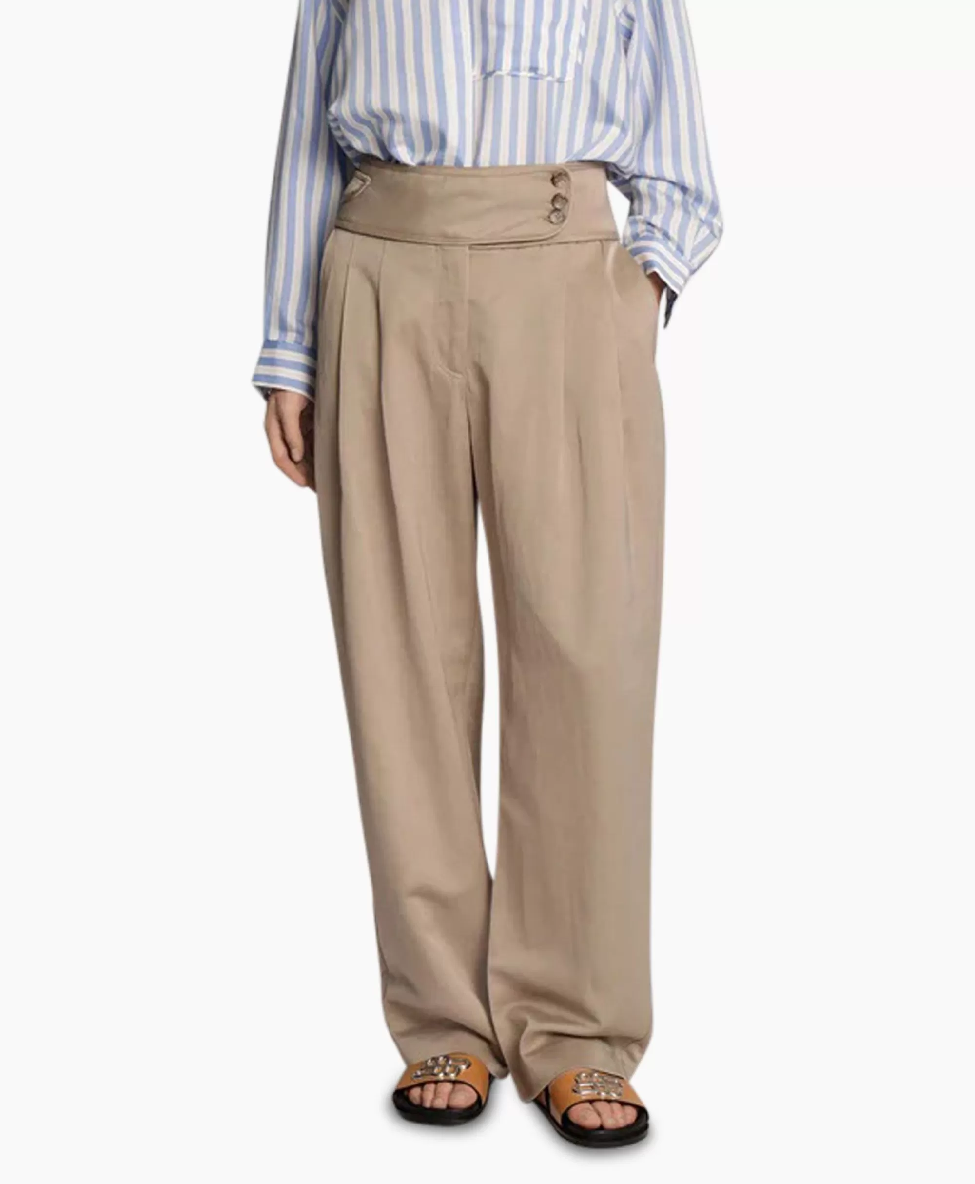 Broeken*Munthe Pantalon Mosolo Beige