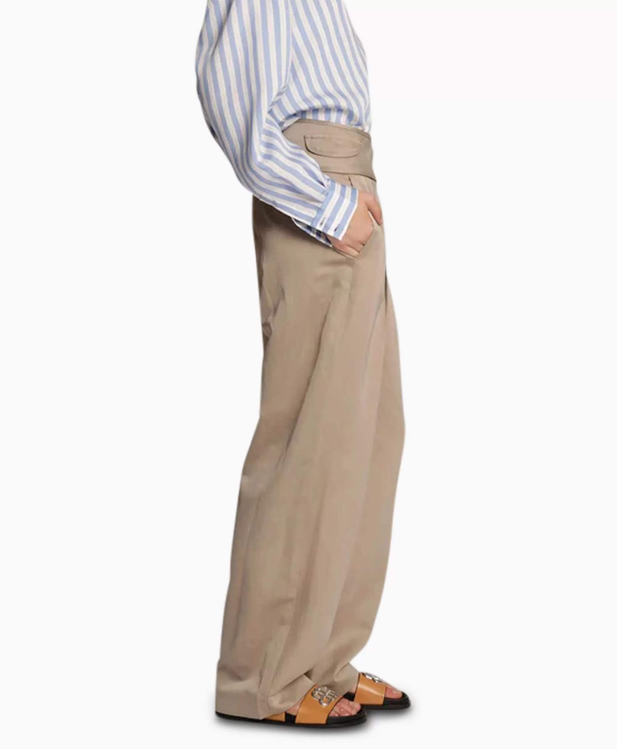 Broeken*Munthe Pantalon Mosolo Beige