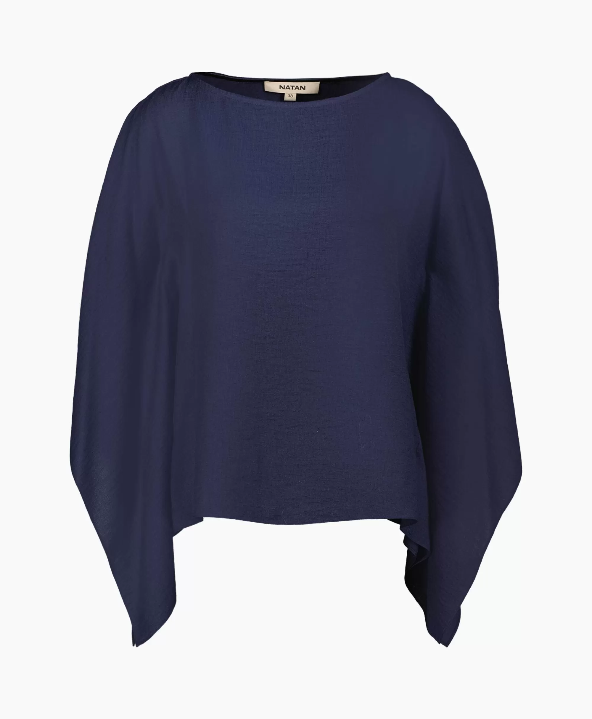 Blouses*Natan Blouse Alban-J1Tkn01 Donker Blauw