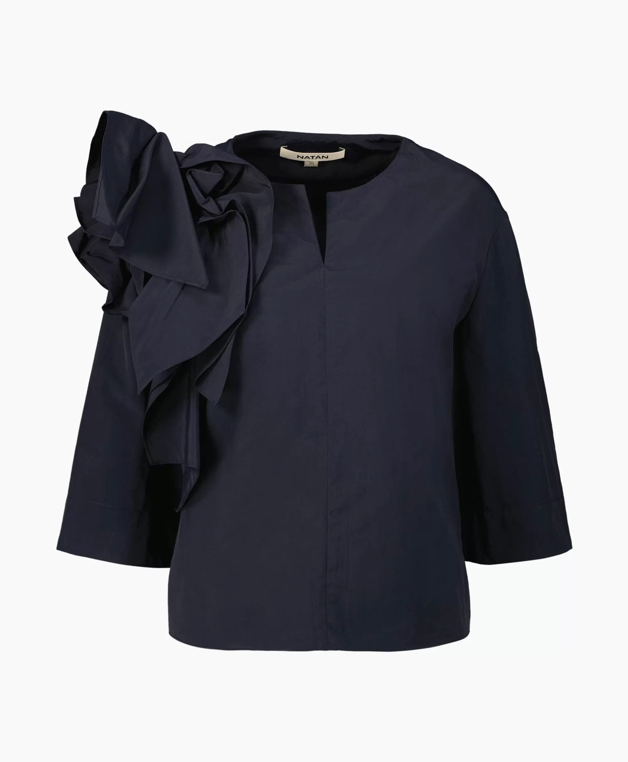 Blouses*Natan Blouse Ange-Jztkn02 Donker Blauw