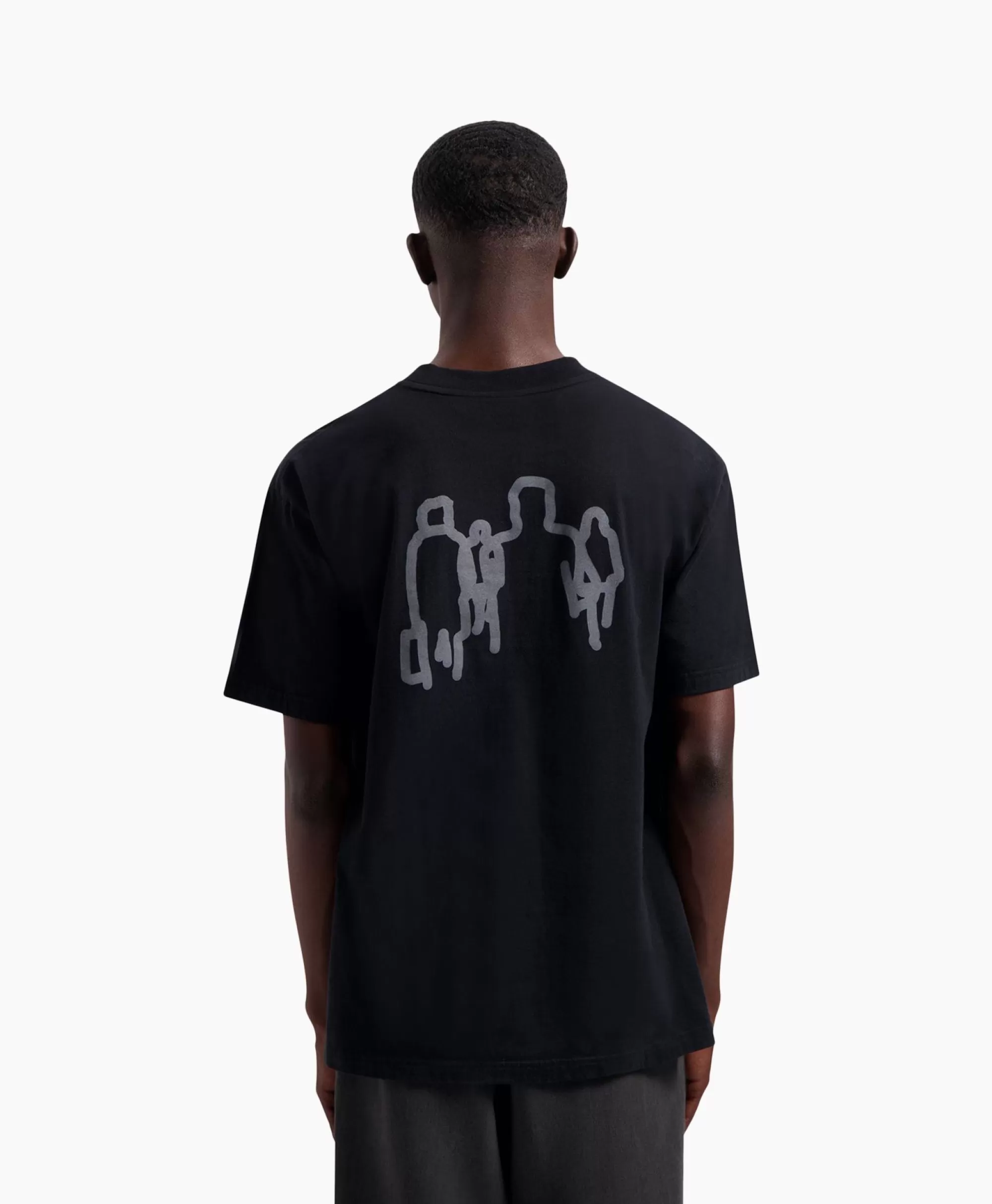 T-Shirts*Olaf Hussein T-Shirt Transit Tee Zwart