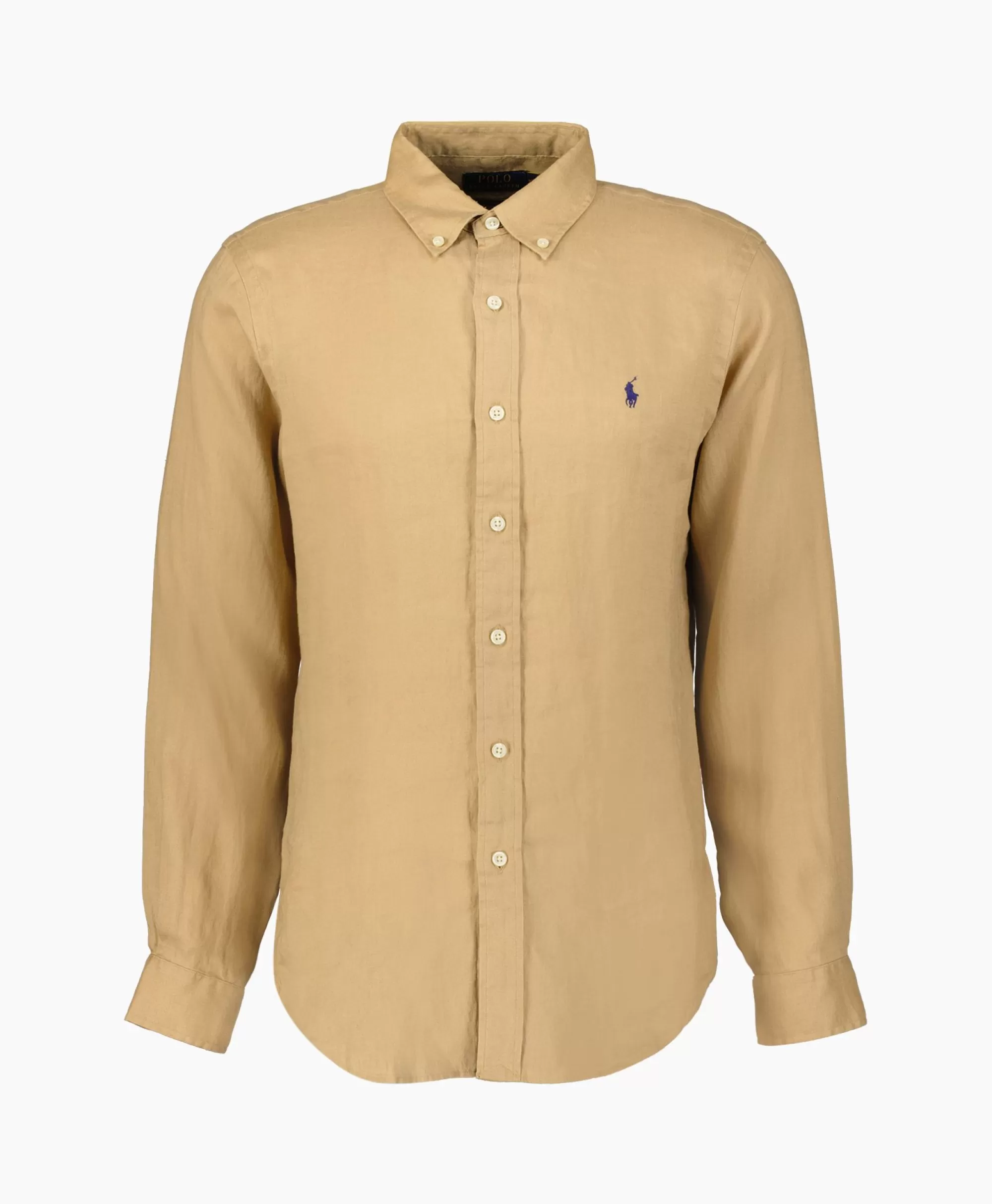 Overhemden*Ralph Lauren Overhemd Linen Camel