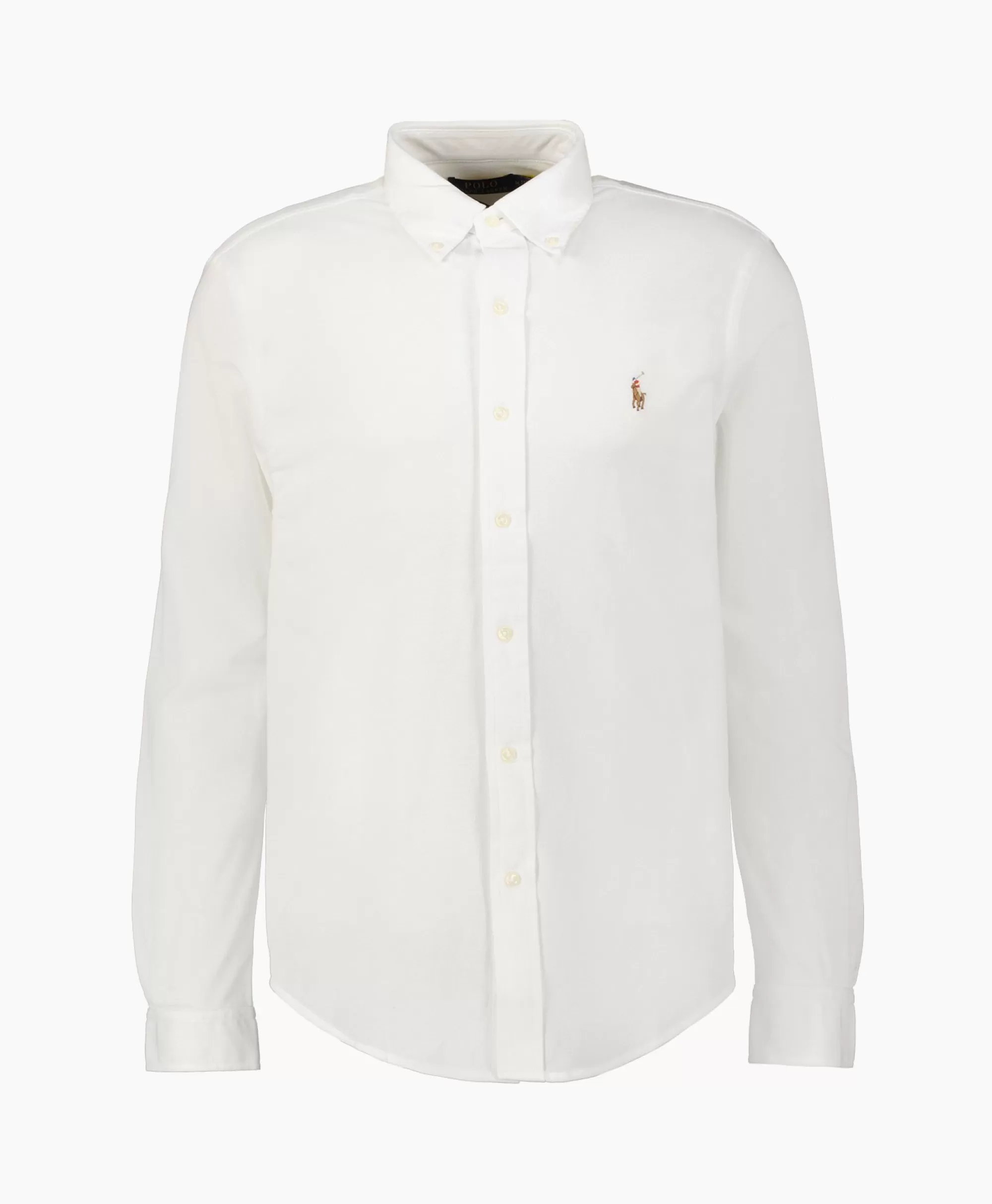 Overhemden*Ralph Lauren Overhemd Oxford Mesh Wit