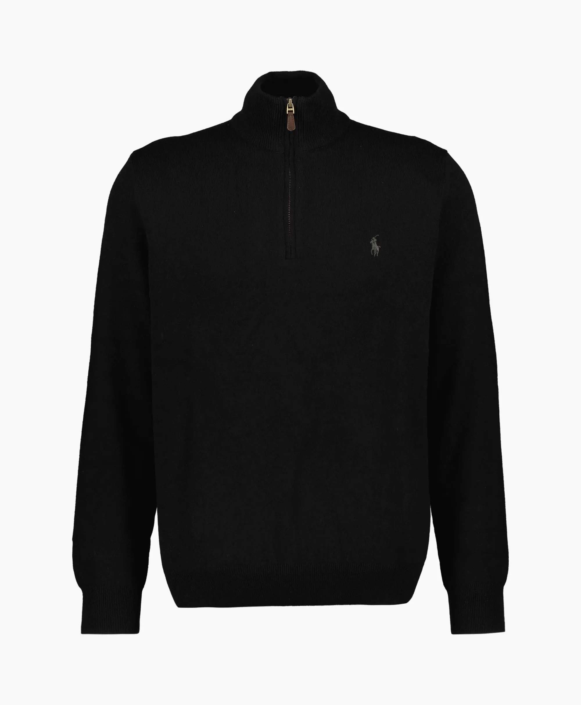 Truien*Ralph Lauren Pullover Kwart Zip Merino Zwart