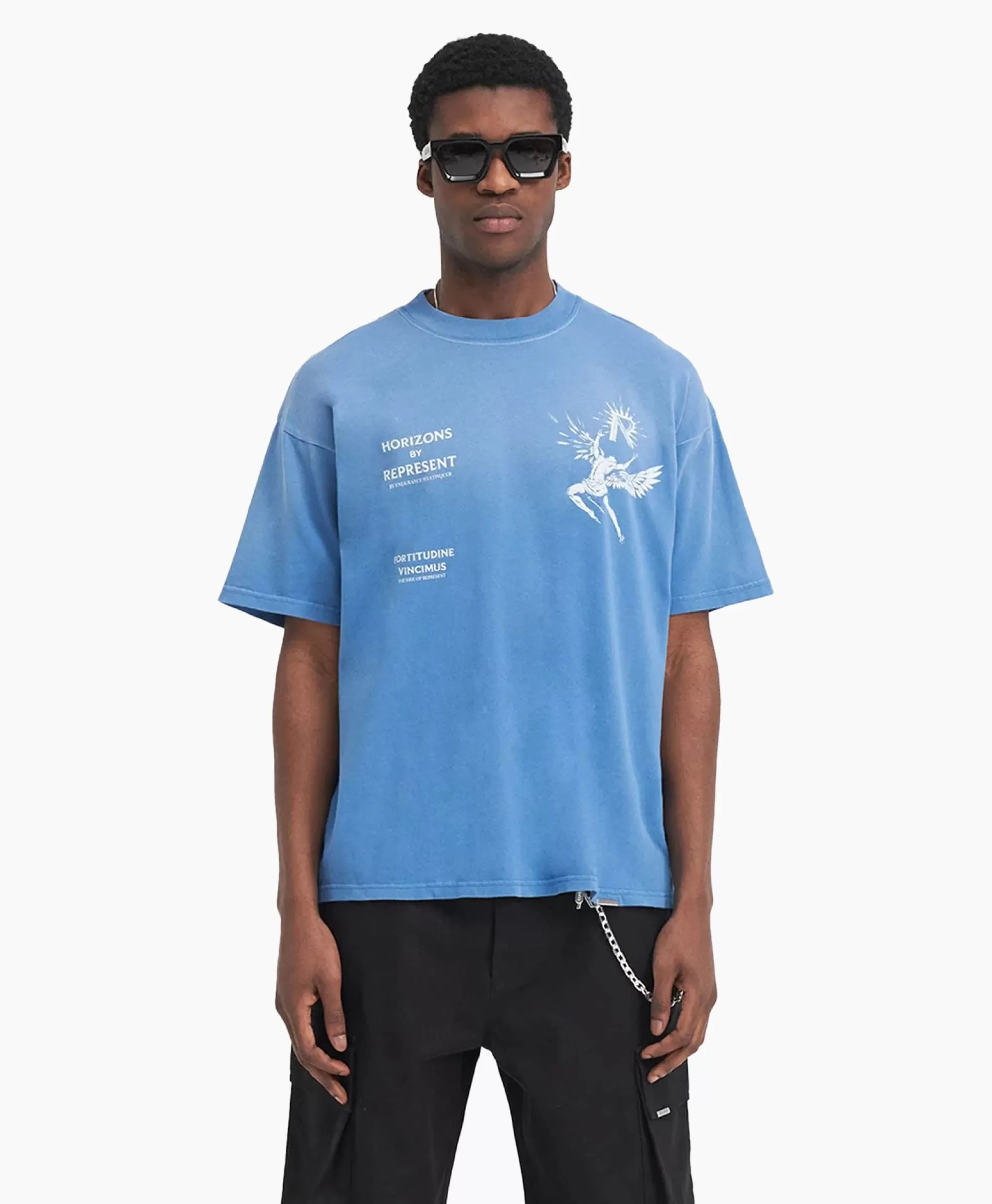 T-Shirts*Represent Top & T-Shirt Icarus Licht Blauw