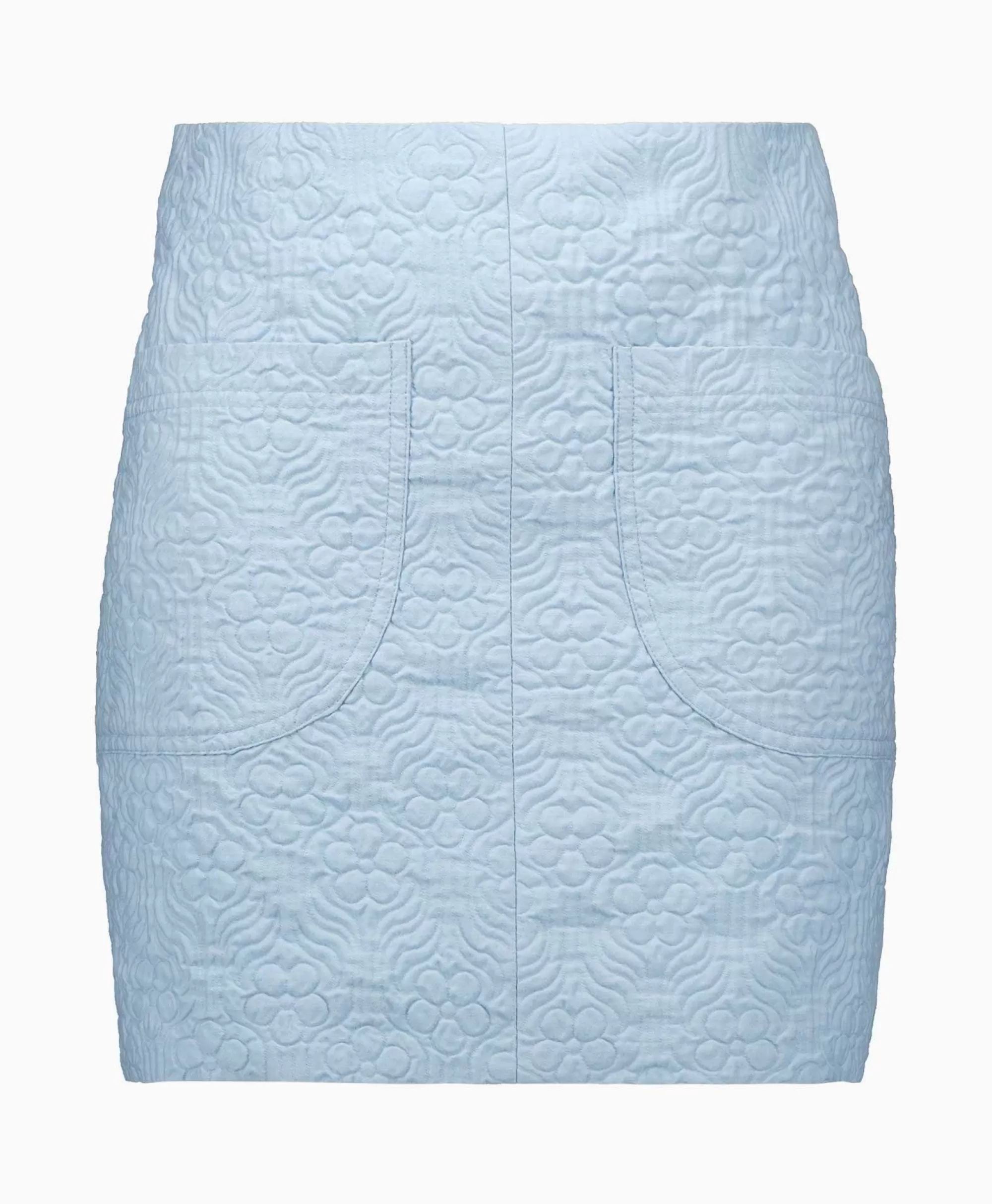 Rokken*Róhe Rohe Minirok Short Jacquard Skirt Blauw