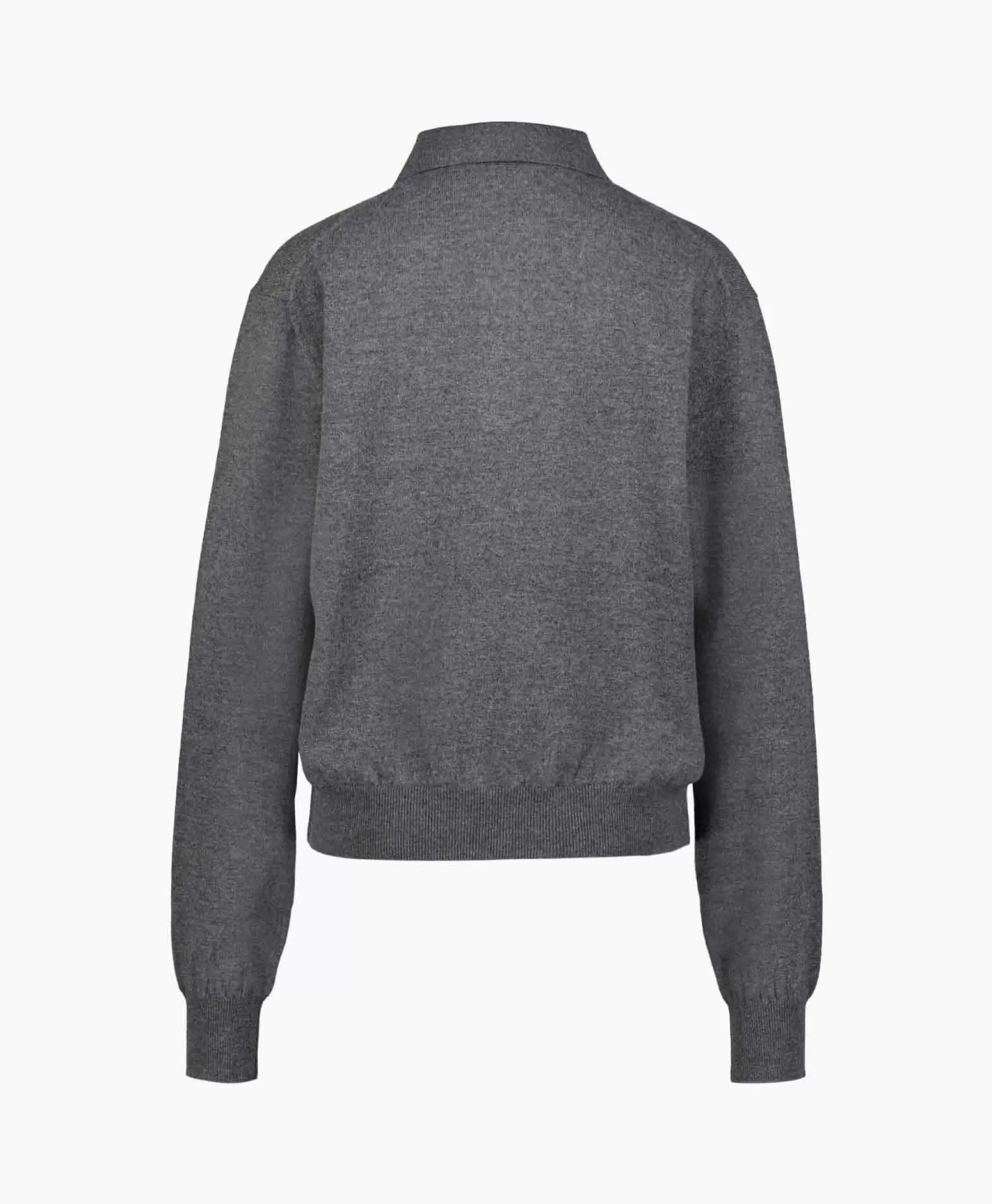 Truien*Róhe Rohe Pullover Wool Cashmere Polo Grijs