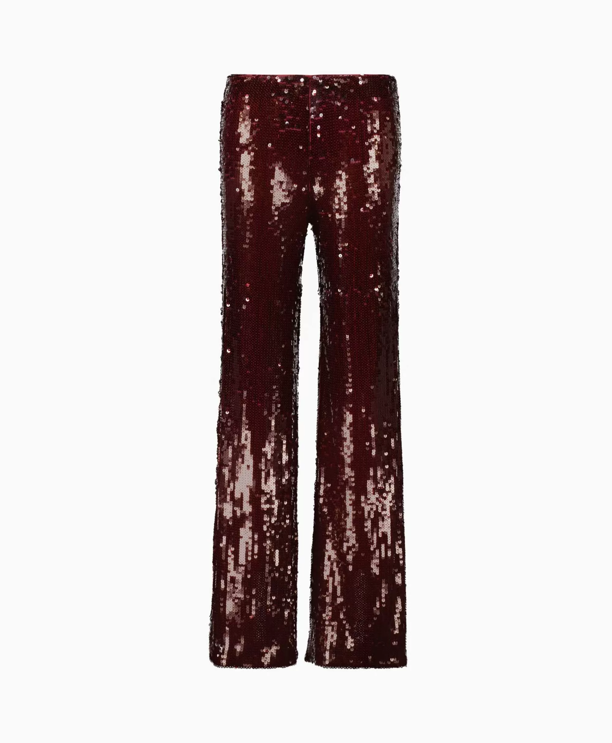 Broeken*Rotate Pantalon Sequins Low Waist Bordeaux