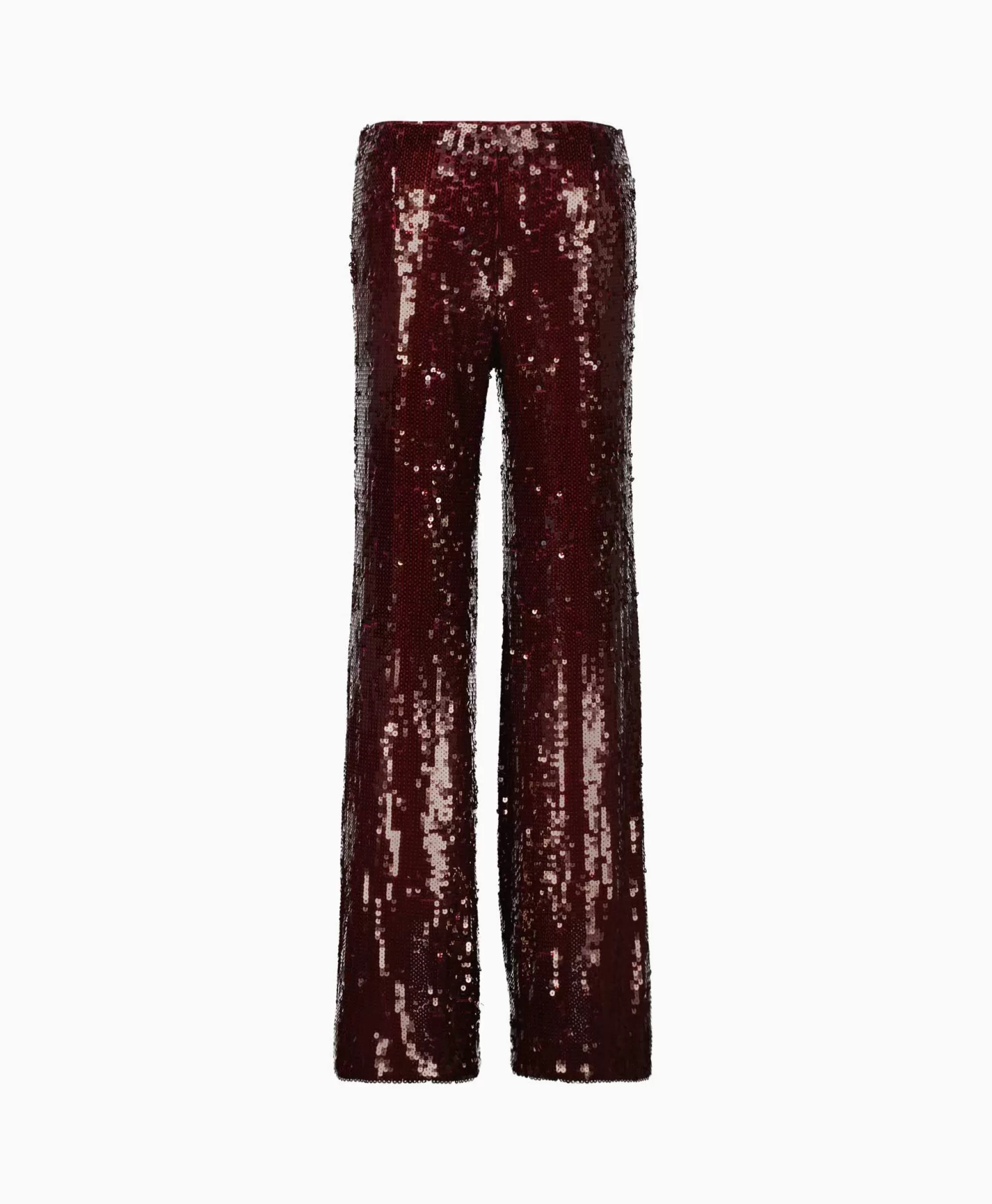 Broeken*Rotate Pantalon Sequins Low Waist Bordeaux