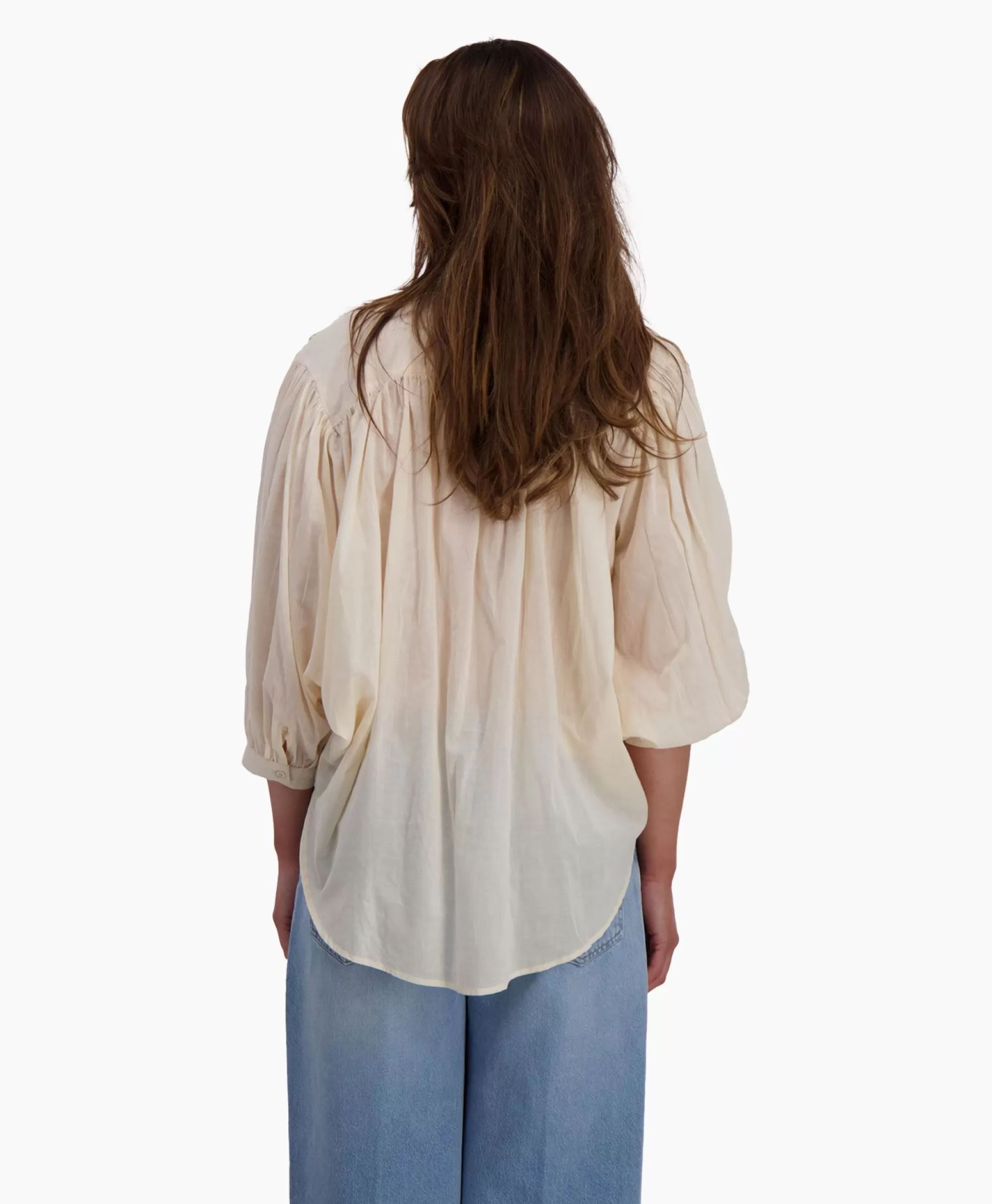 Blouses*Sea Me Happy Blouse Balloon Beige