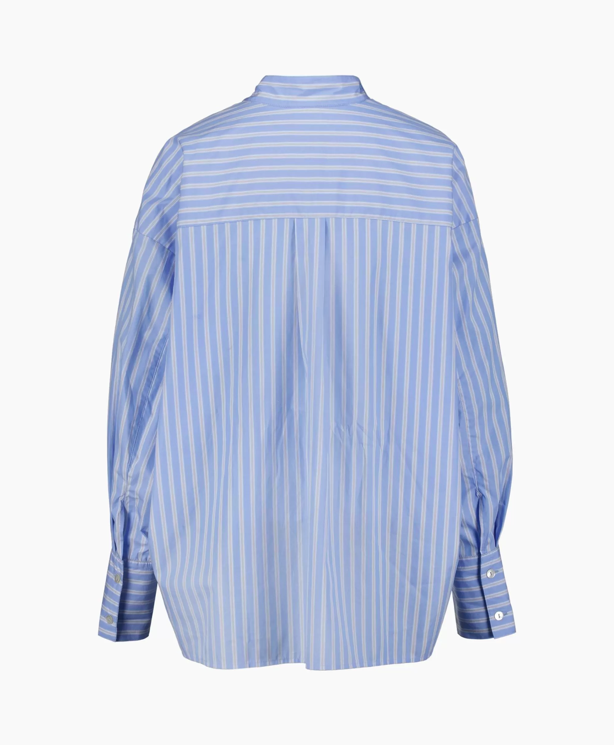 Blouses*Sea Me Happy Blouse Penelope Poplin Licht Blauw