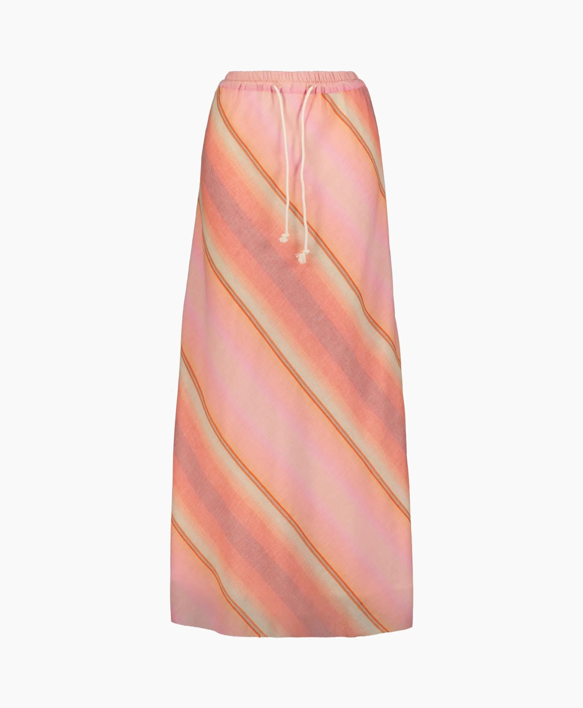 Rokken*Sea Me Happy Maxi Rok Praia Multicolor Oranje