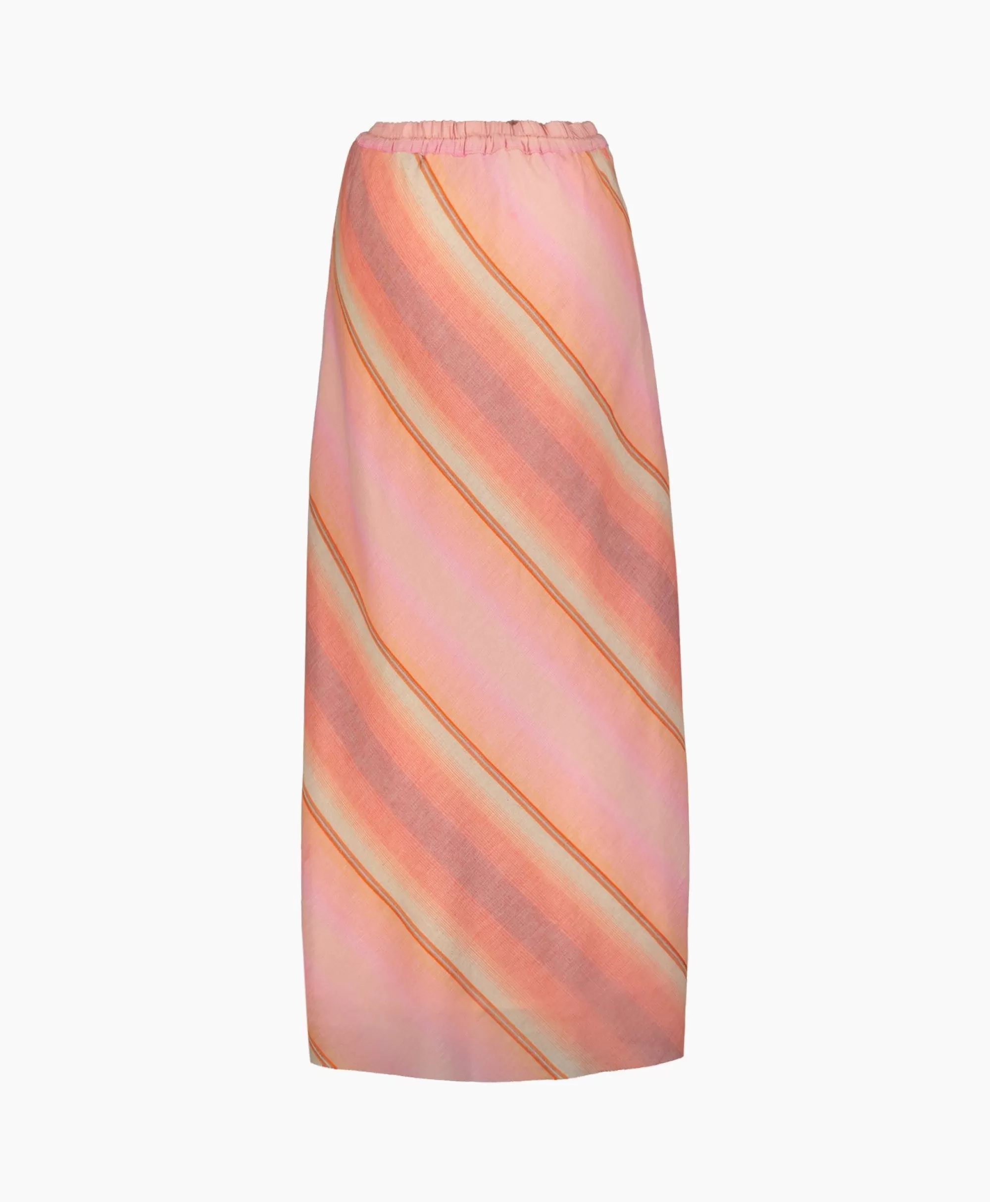 Rokken*Sea Me Happy Maxi Rok Praia Multicolor Oranje