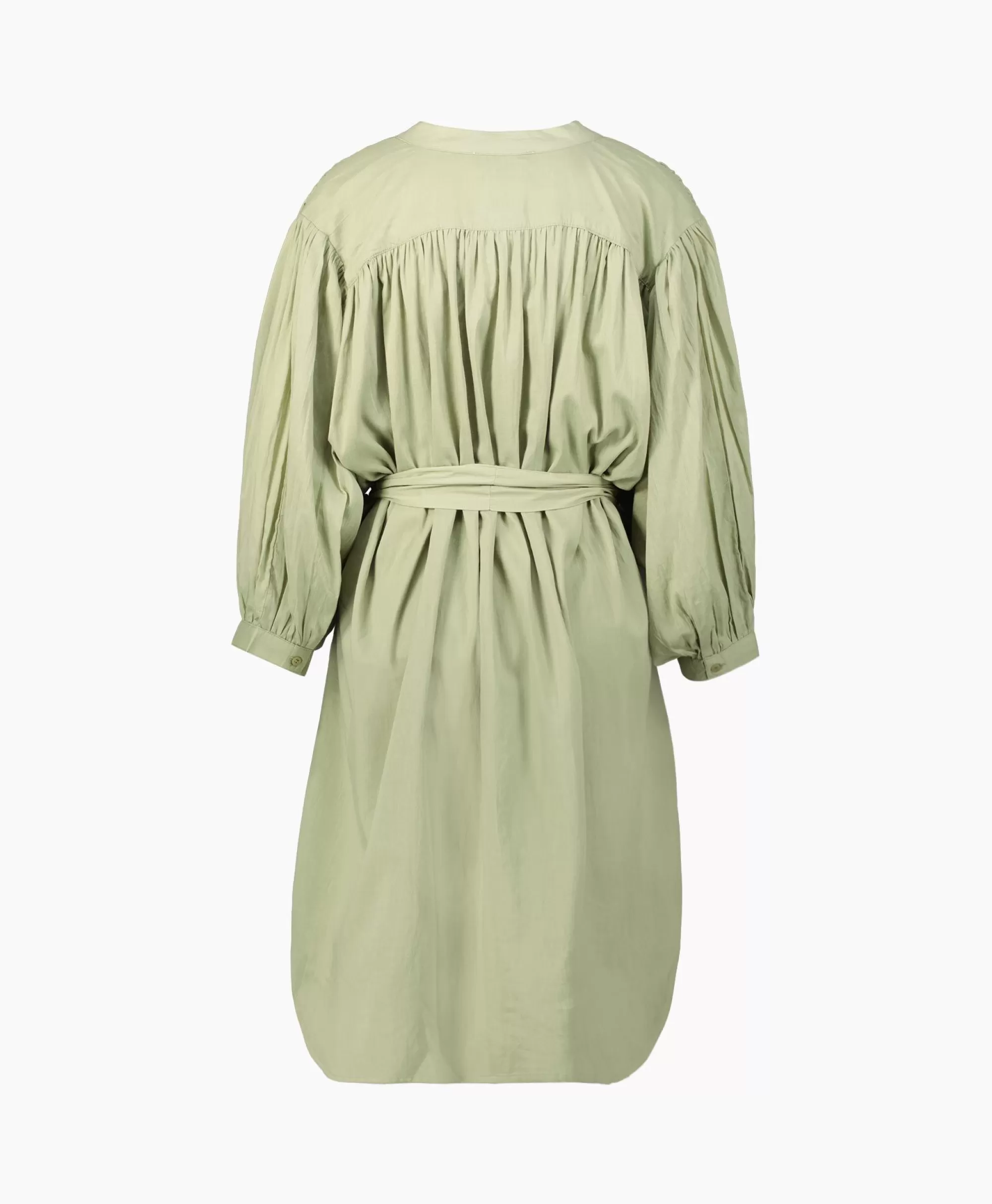 Jurken*Sea Me Happy Mini Jurk Balloon Short Double Layered Licht Groen
