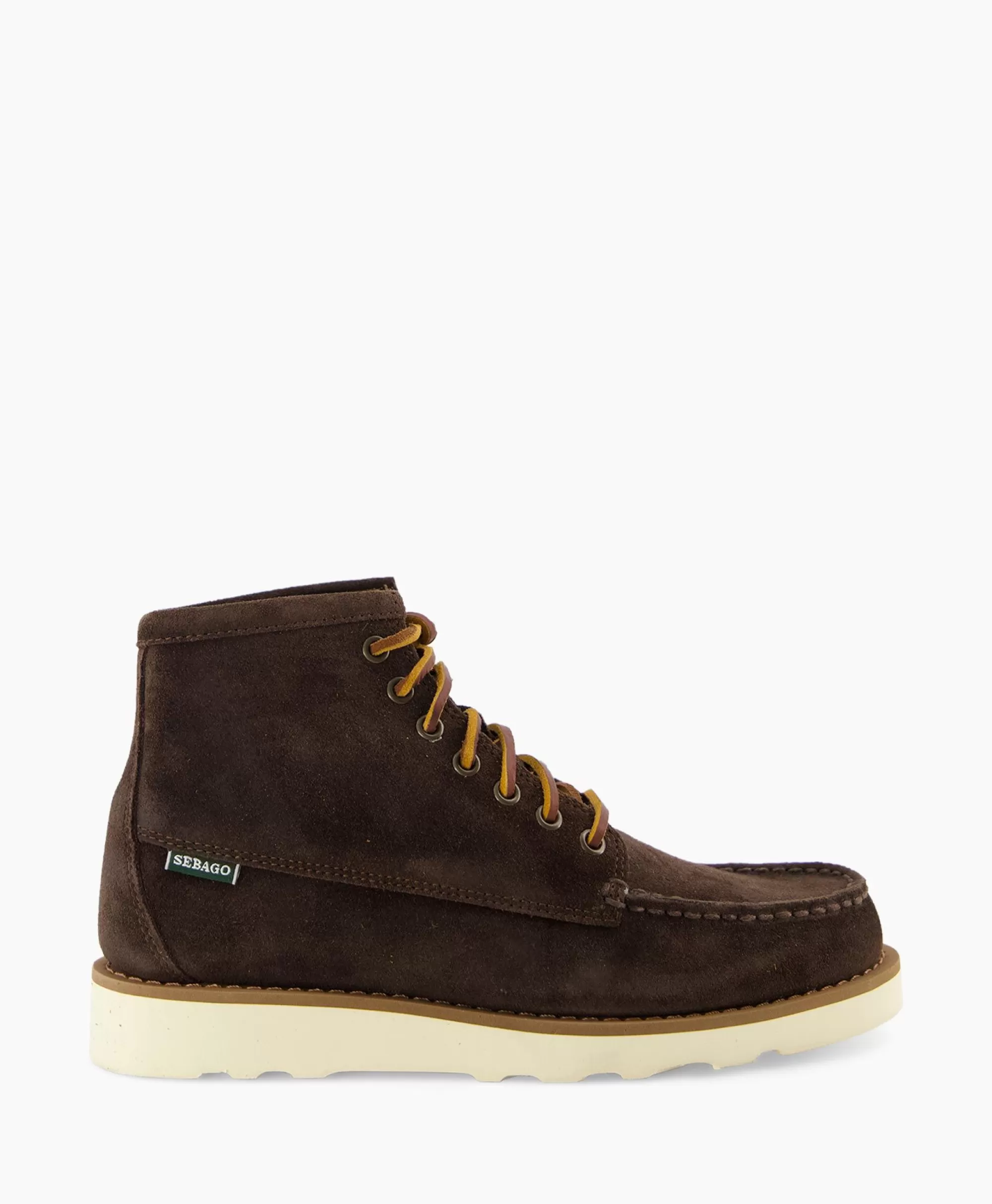 Laarzen*Sebago Veterboot Tala High Oiled Suede Donker Bruin