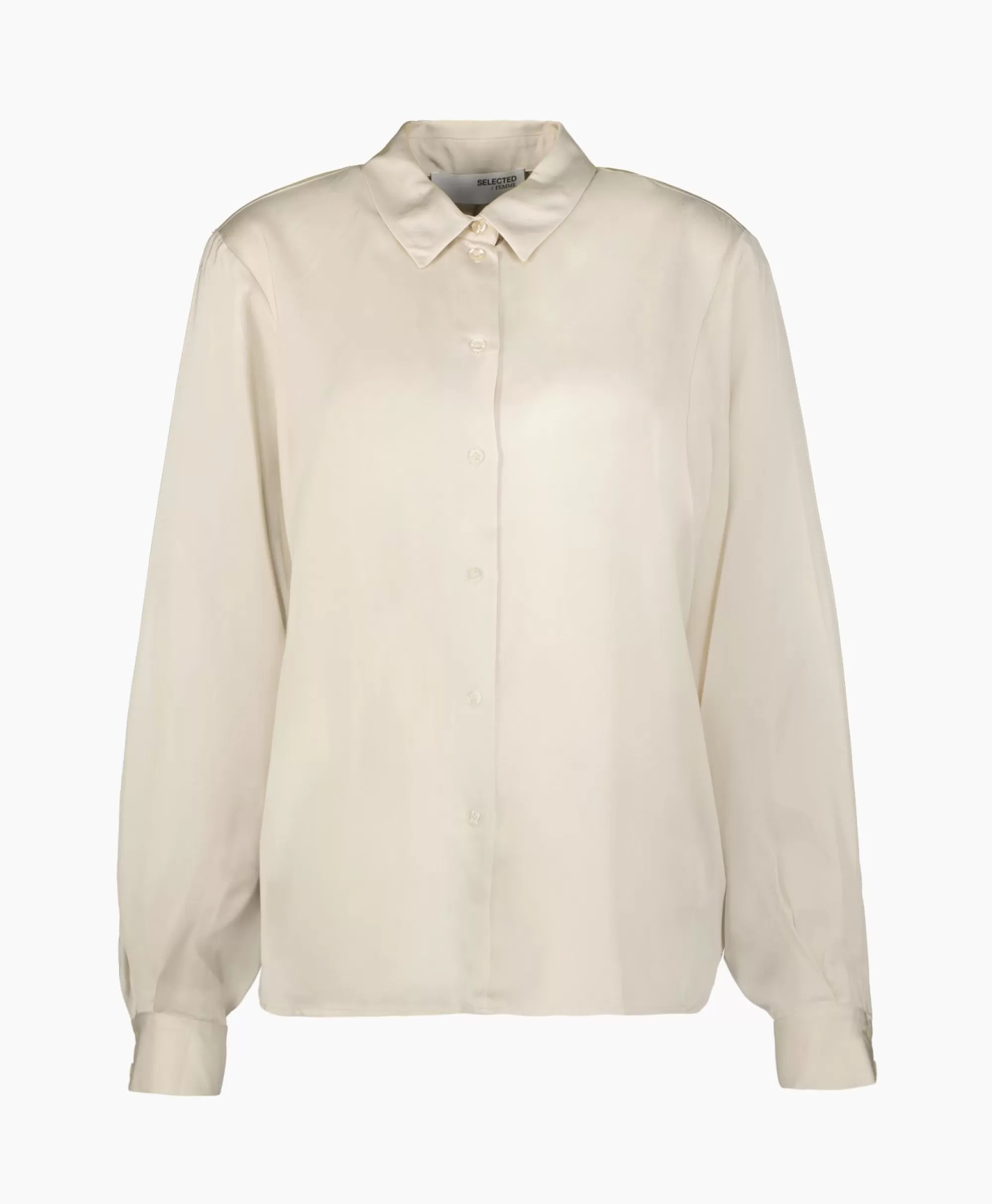 Blouses*Selected Femme Blouse Talia-Franziska Ls Shirt B Off White