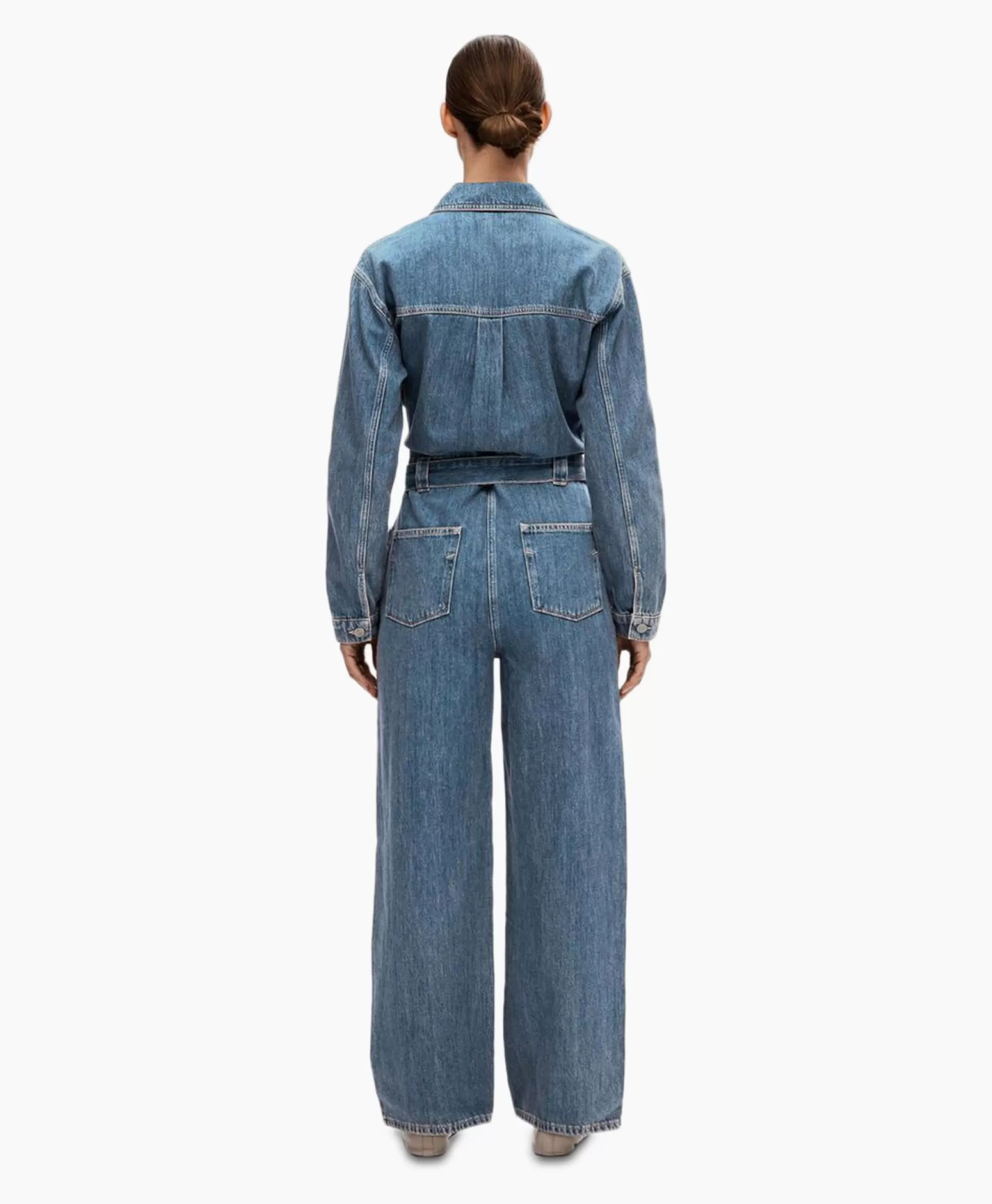 Jumpsuits*Selected Femme Jumpsuit Marley Ls Mid Blue Denim Jumpsui Jeans