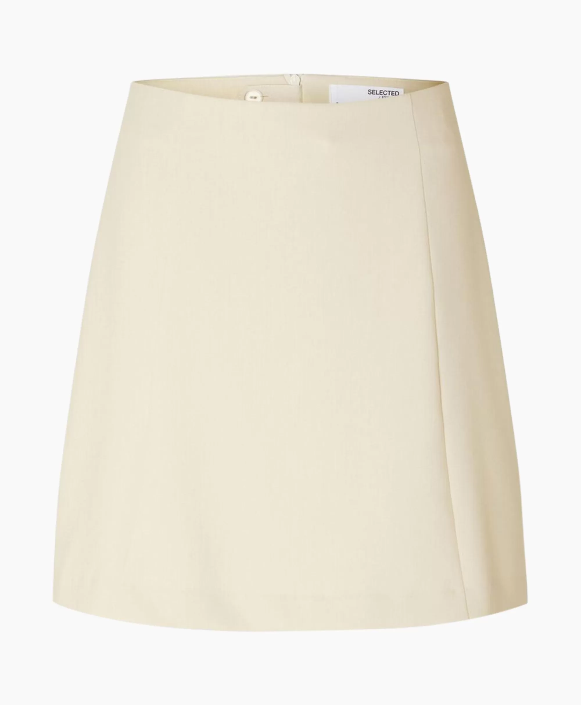 Rokken*Selected Femme Minirok Rita Mw Short Skirt Birch Off White