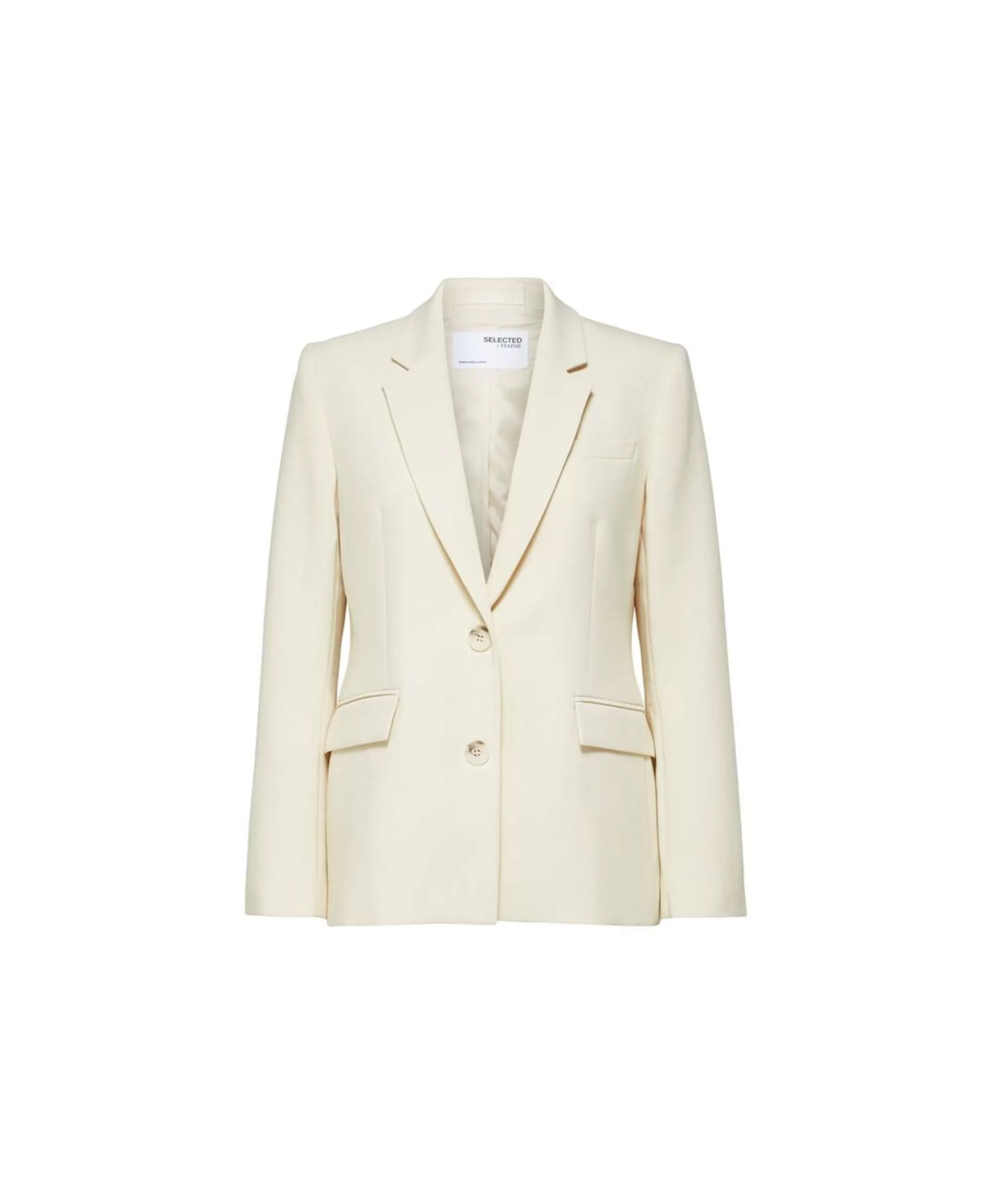 Blazers*Selected Femme Jasje Rita Classic Blazer Birch B Off White