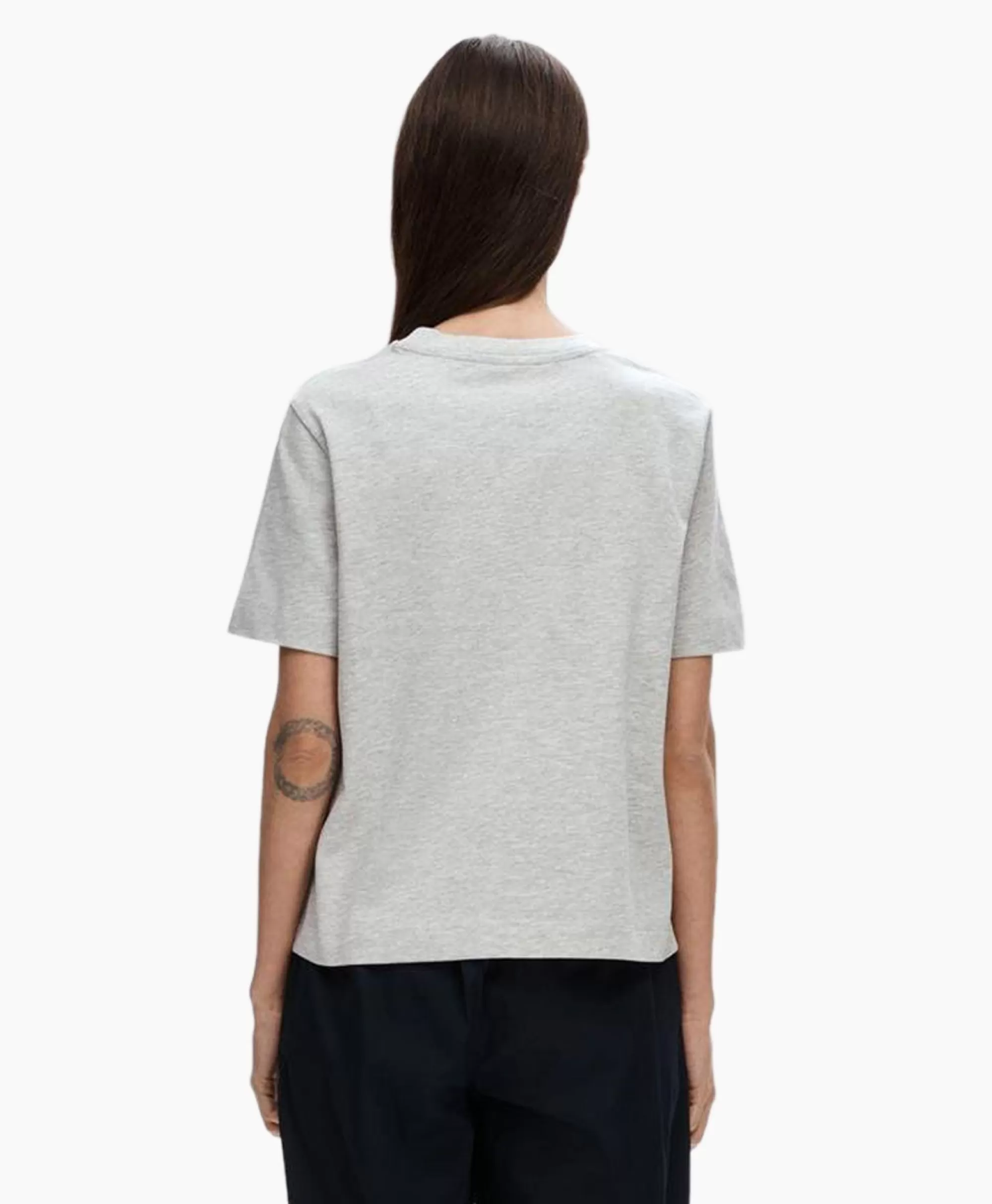 T-Shirts & Tops*Selected Femme T-Shirt Essential Ssboxy Tee Noos Licht Grijs