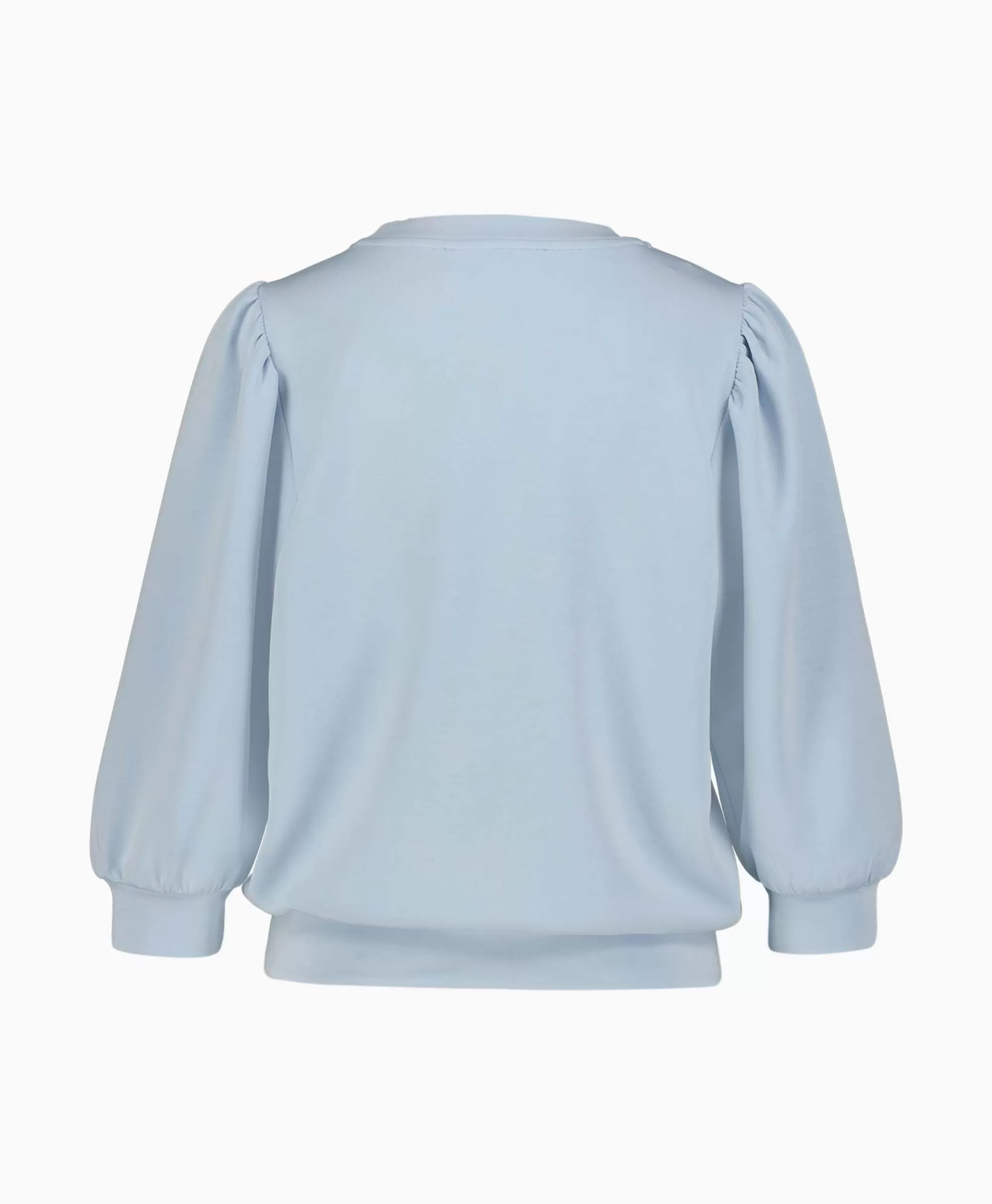 Truien*Selected Femme Sweater Tenny 3/4 Sweat Top Noos Blauw