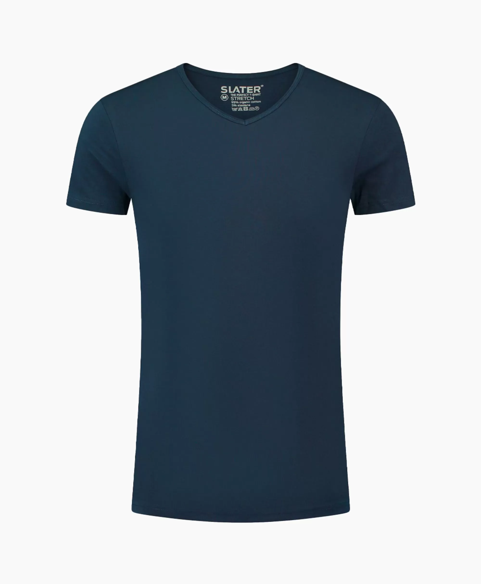 T-Shirts*Slater T-Shirt 6610 Donker Blauw