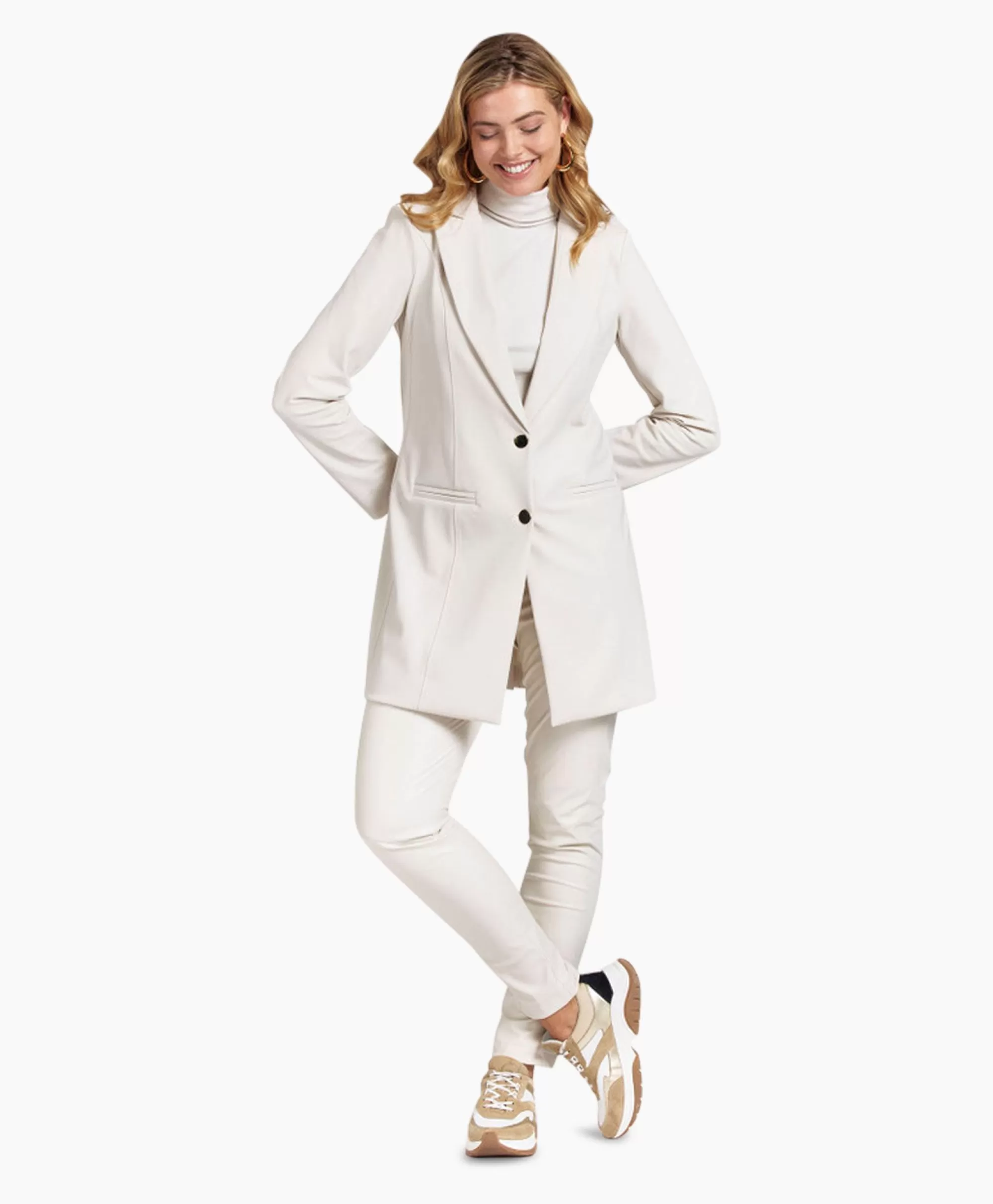 Blazers*Studio Anneloes Blazer Jazzy Bonded Off White