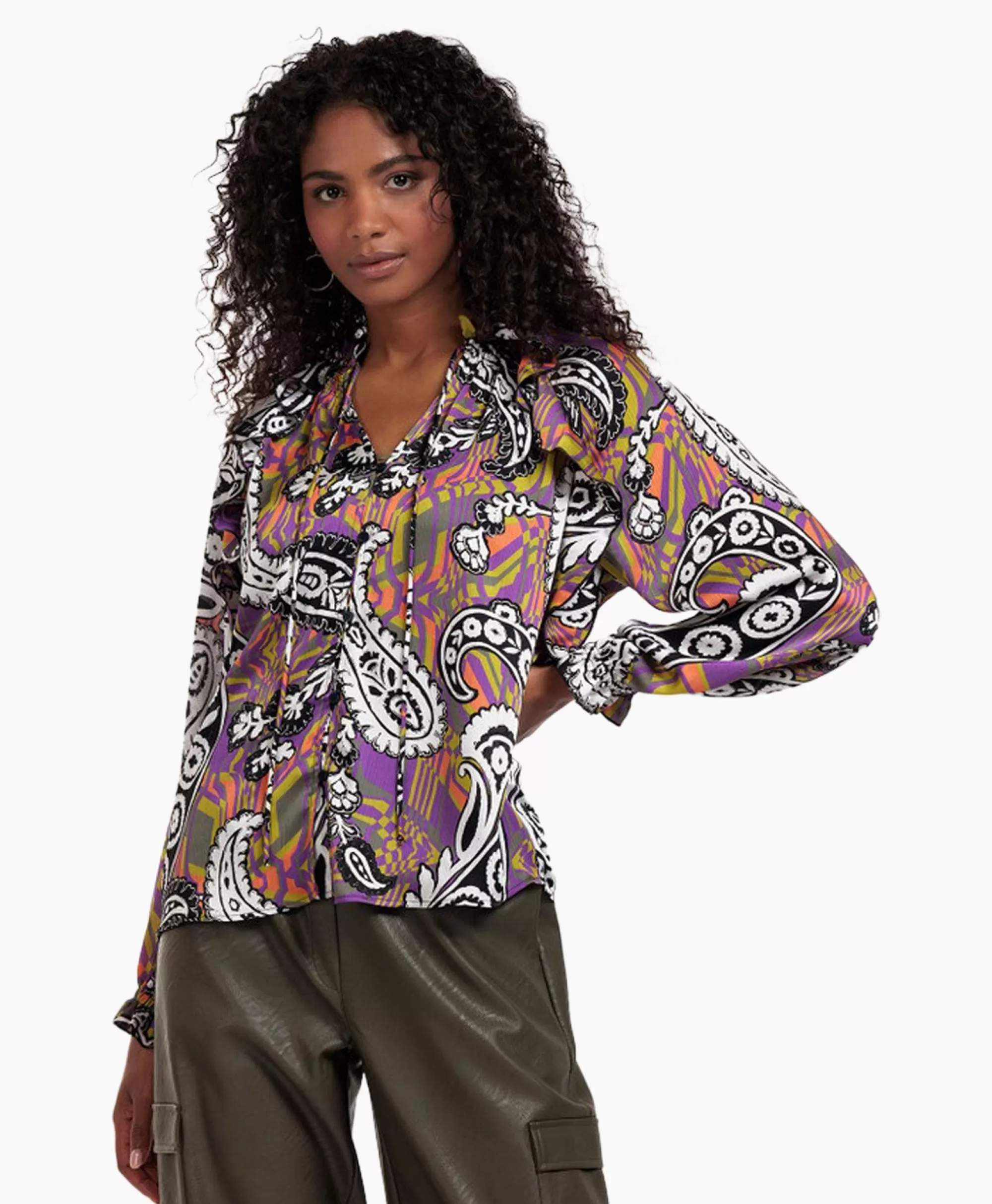 Blouses*Studio Anneloes Blouse Revelin Voile Paisley Combo L