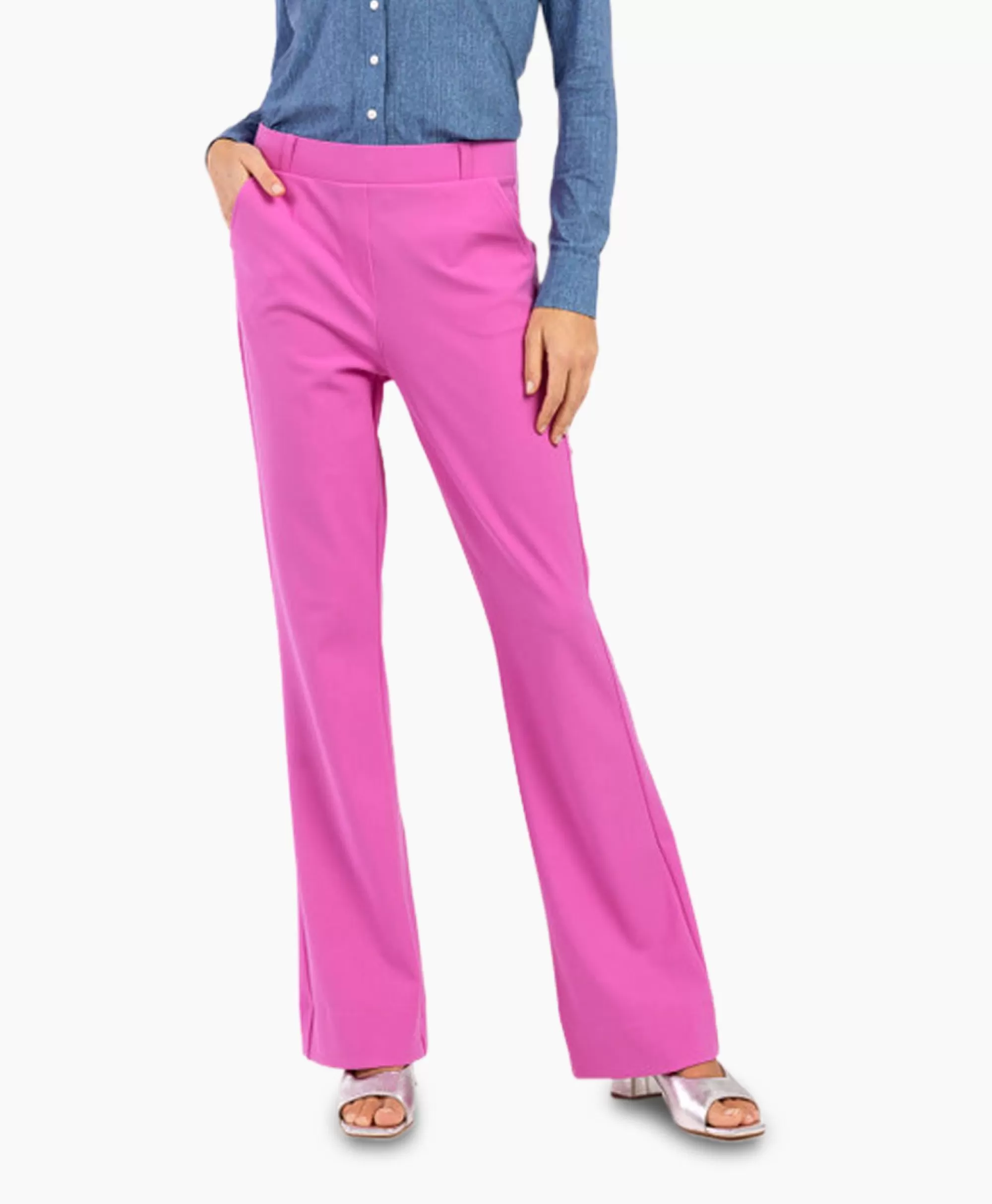 Broeken*Studio Anneloes Broek Flair Bonded Trousers Lila