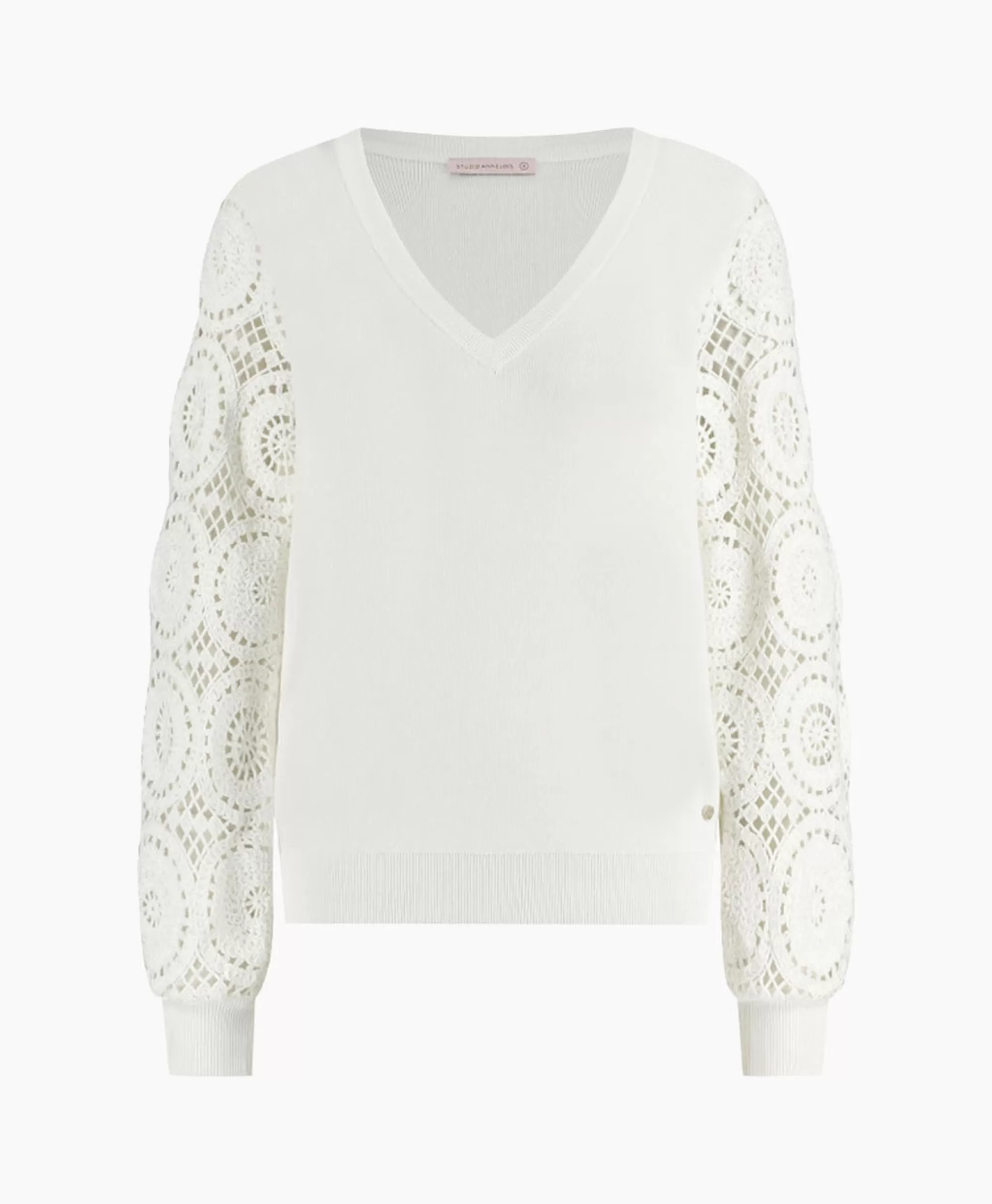 Truien*Studio Anneloes Pullover Dinah Crochet Off White