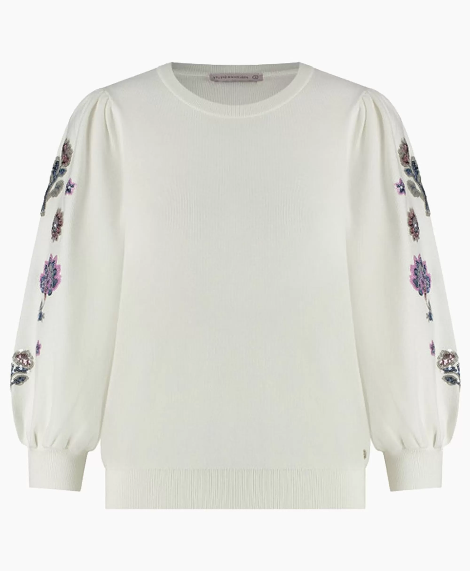 Truien*Studio Anneloes Pullover Hollie Embroidery Ecru