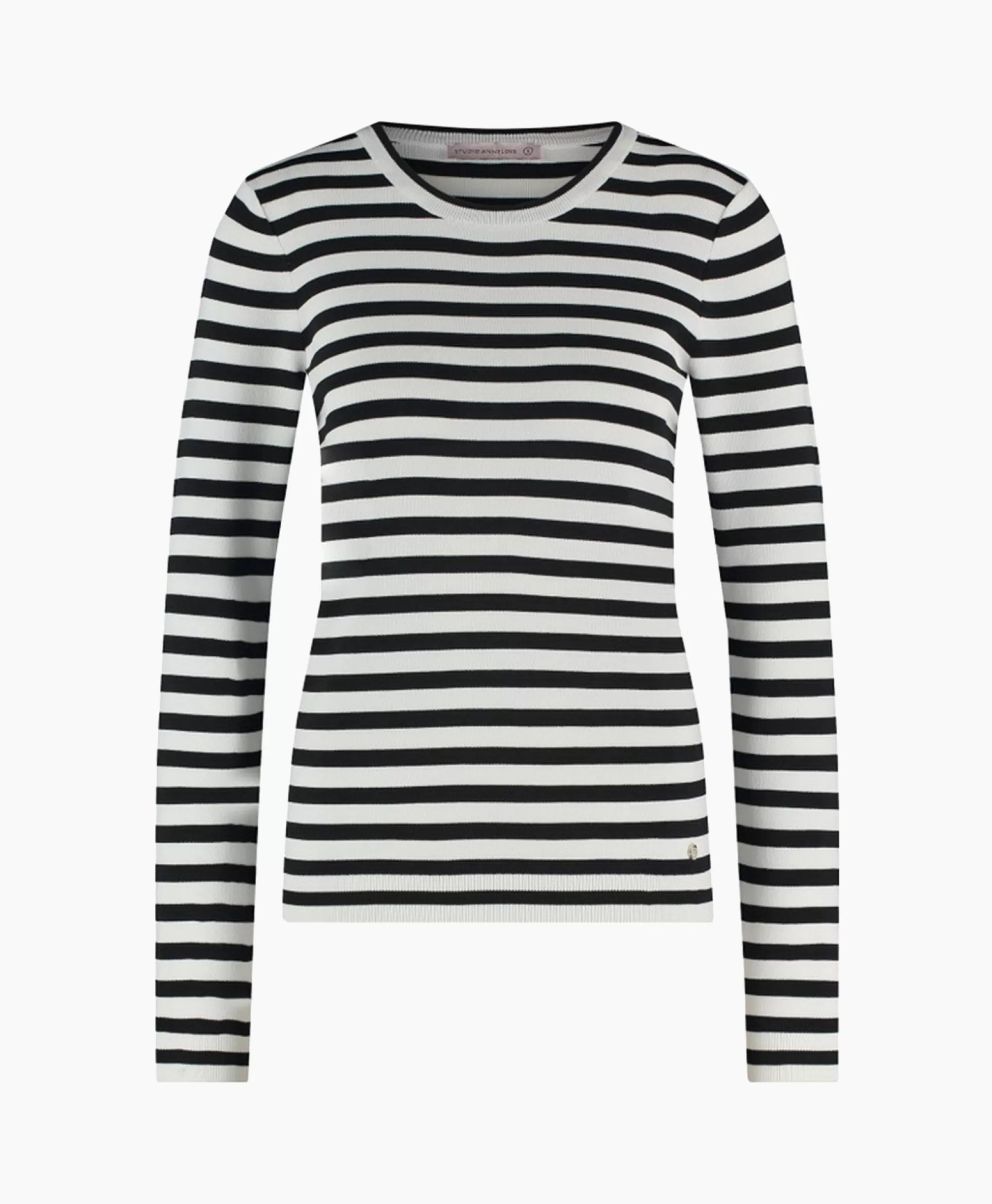 Truien*Studio Anneloes Pullover Luna Stripe Ecru