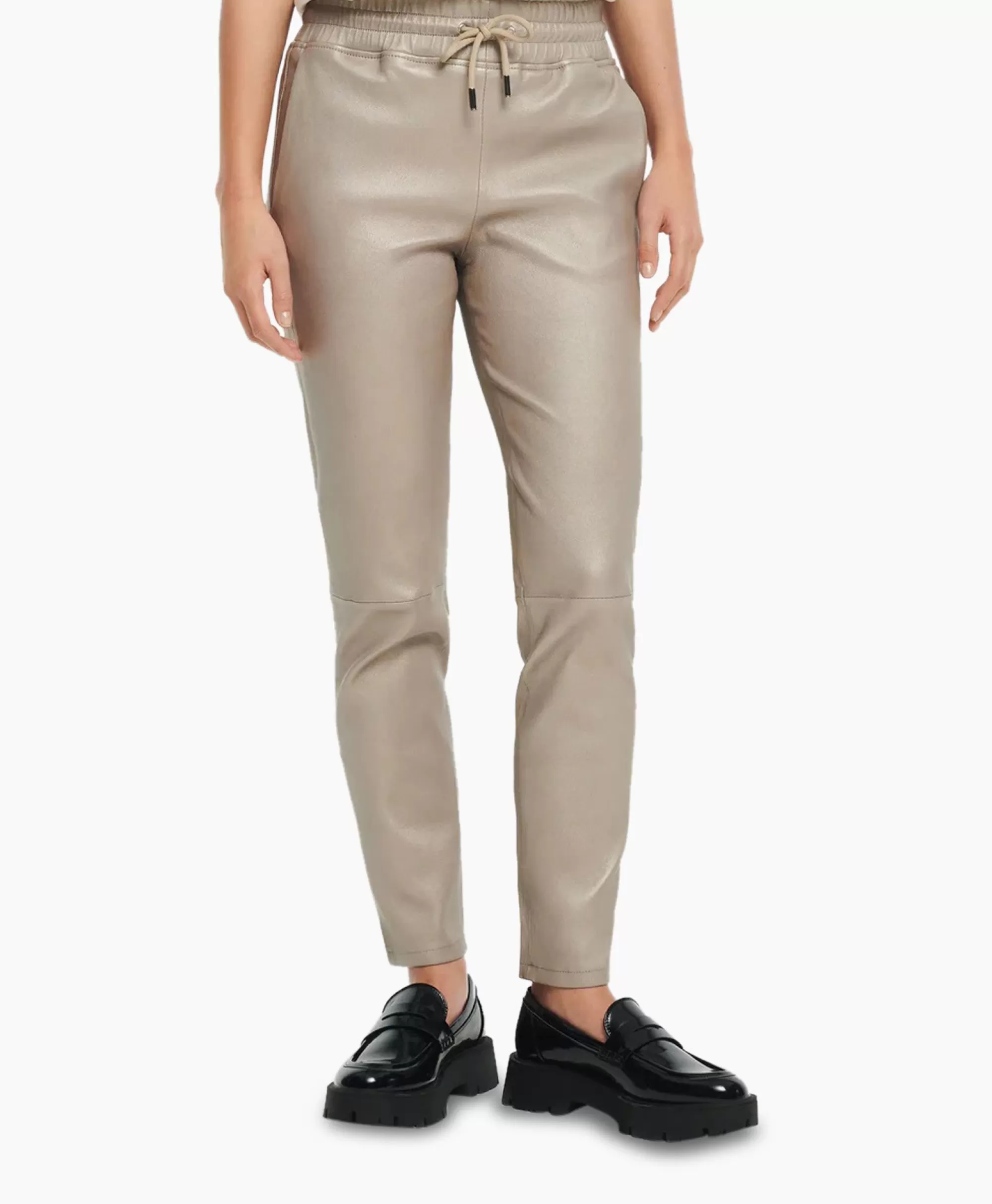 Broeken*Studioar By Arma Pantalon Naomi Stretch Plonge Beige