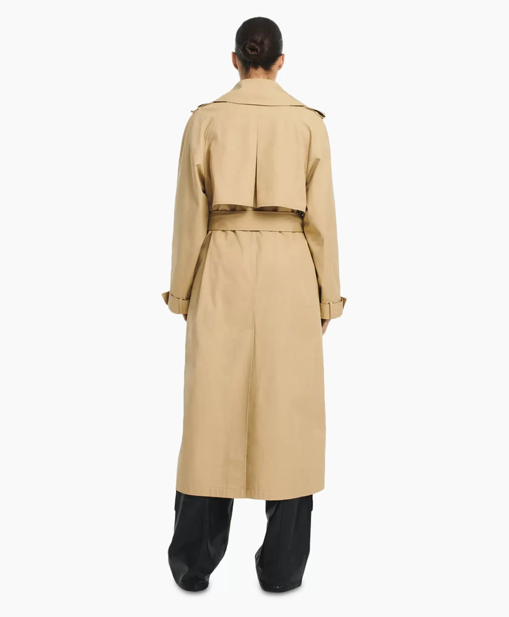 Jassen*Studioar By Arma Trenchcoat Mexia Cotton Twill Beige