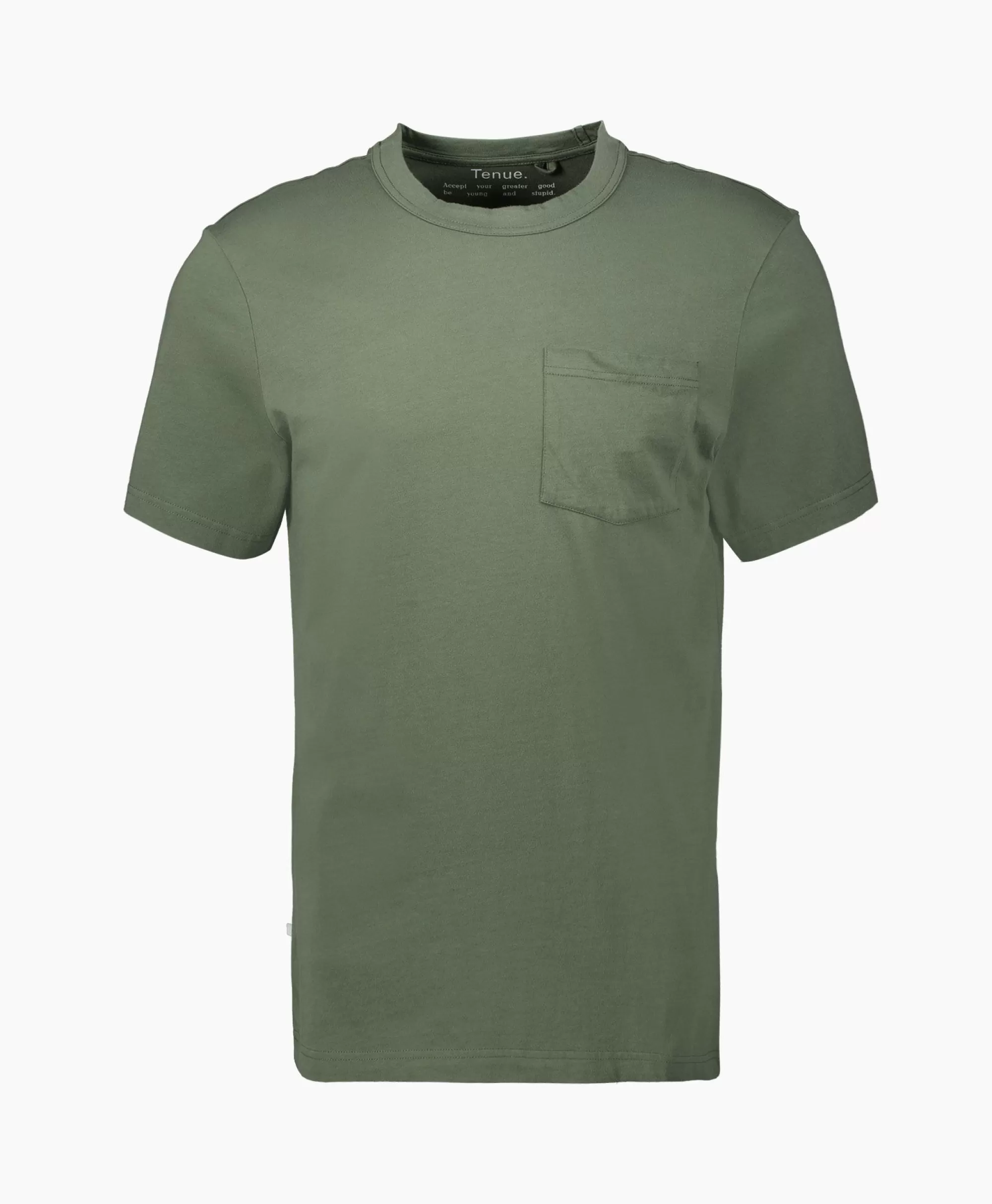 T-Shirts*Tenue. T-Shirt Korte Mouw John Pocket Tee Khaki