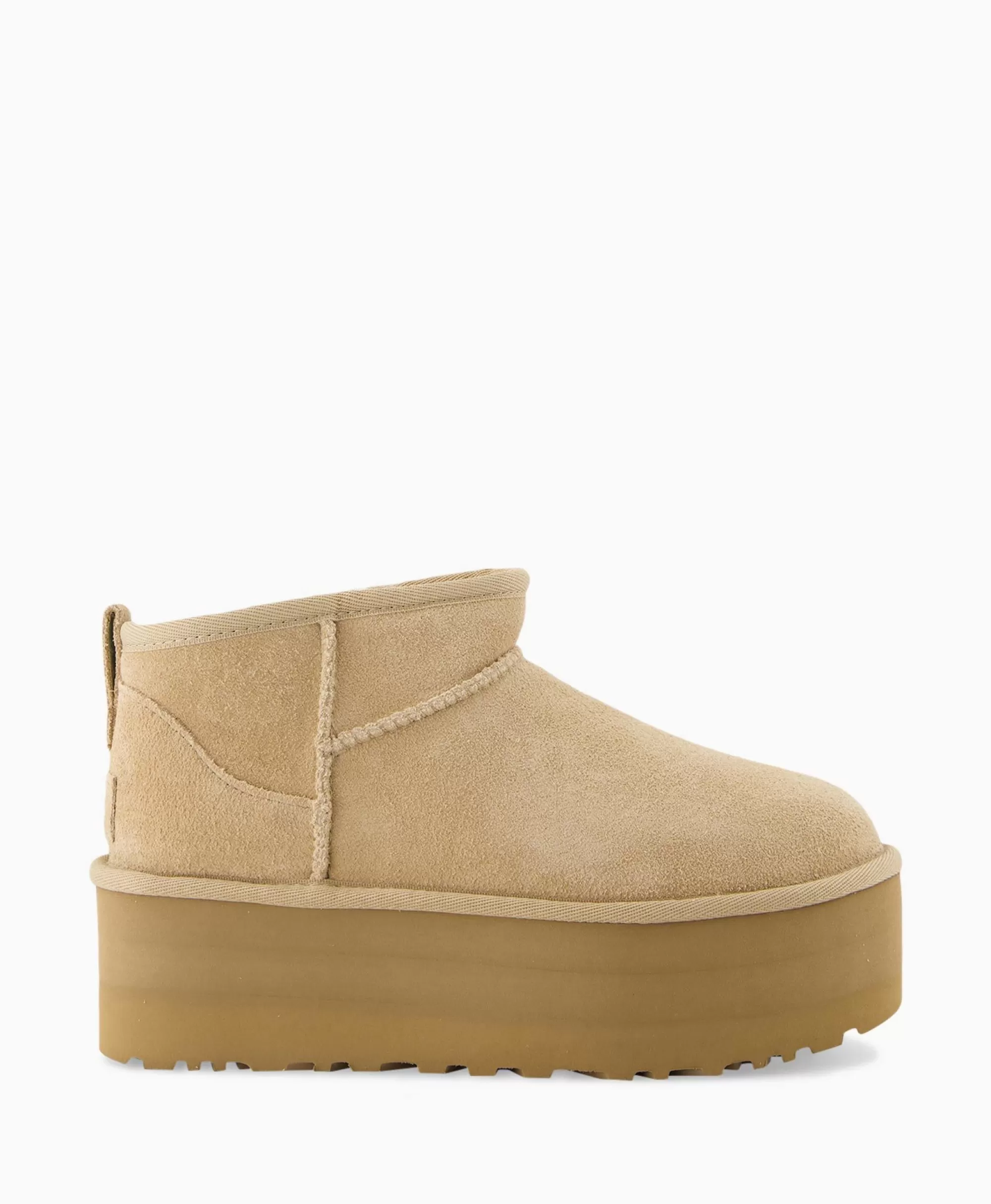 Laarzen*Ugg Enkellaars W Classic Ultra Mini Platform Beige