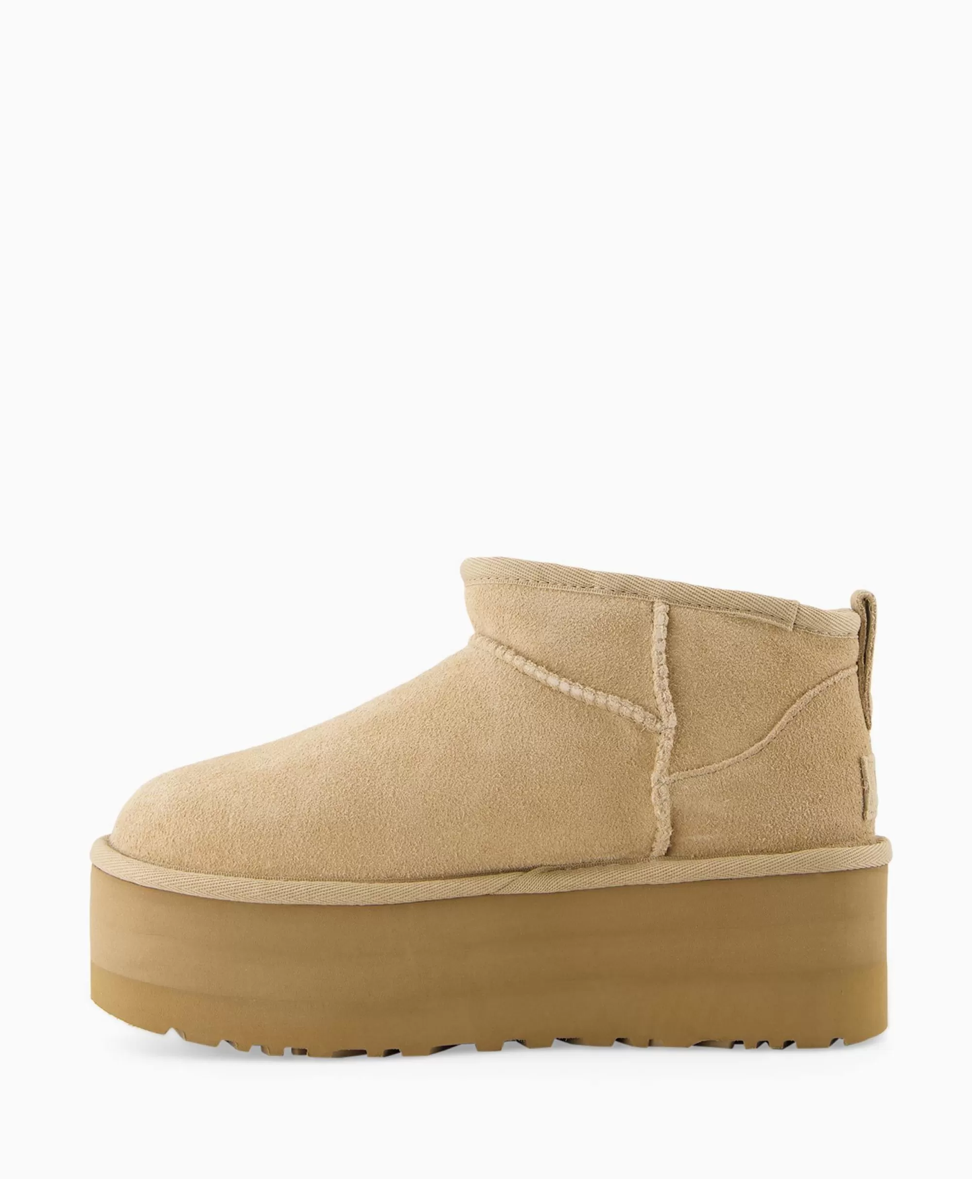 Laarzen*Ugg Enkellaars W Classic Ultra Mini Platform Beige