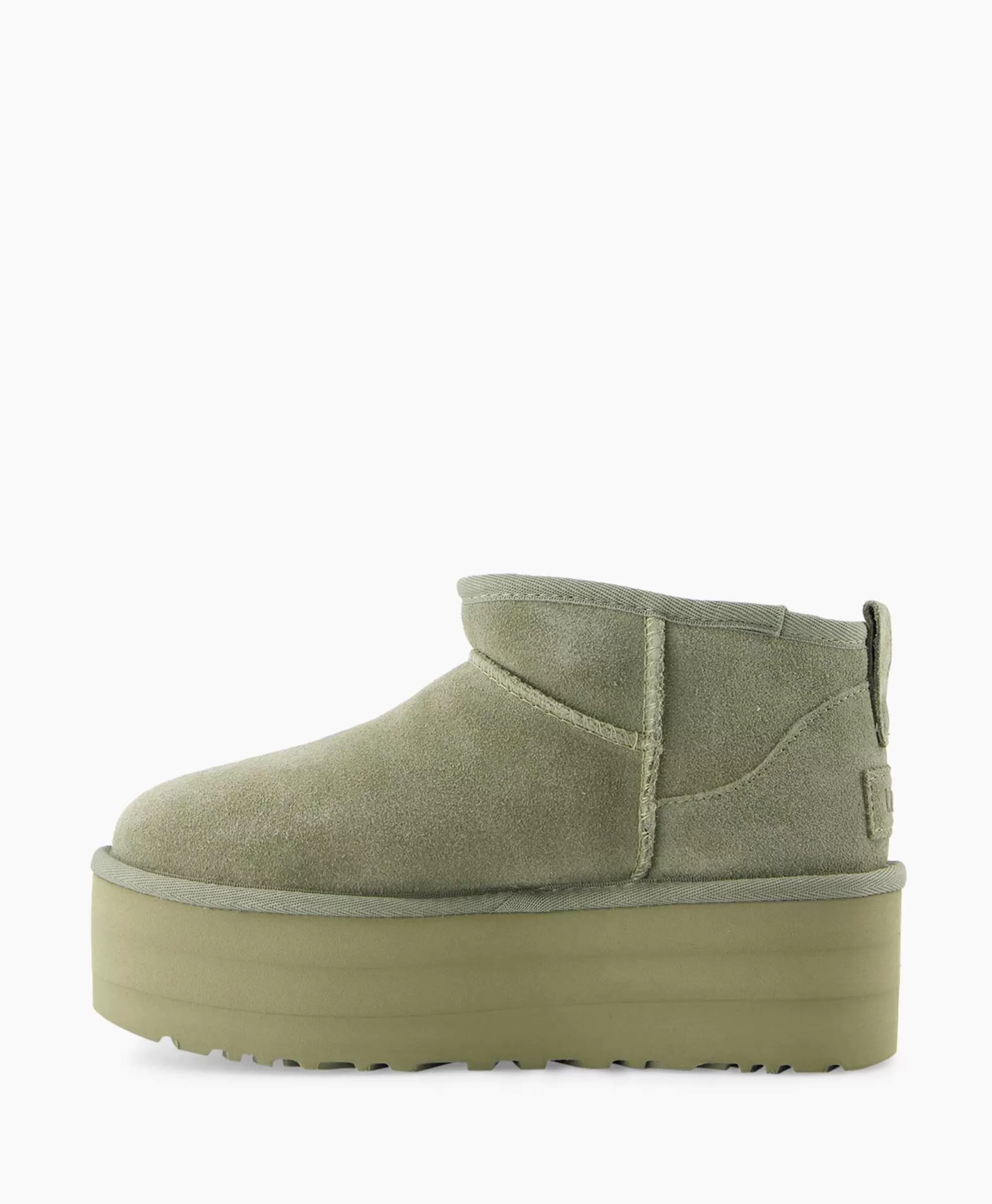 Laarzen*Ugg Enkellaars W Classic Ultra Mini Platform Groen