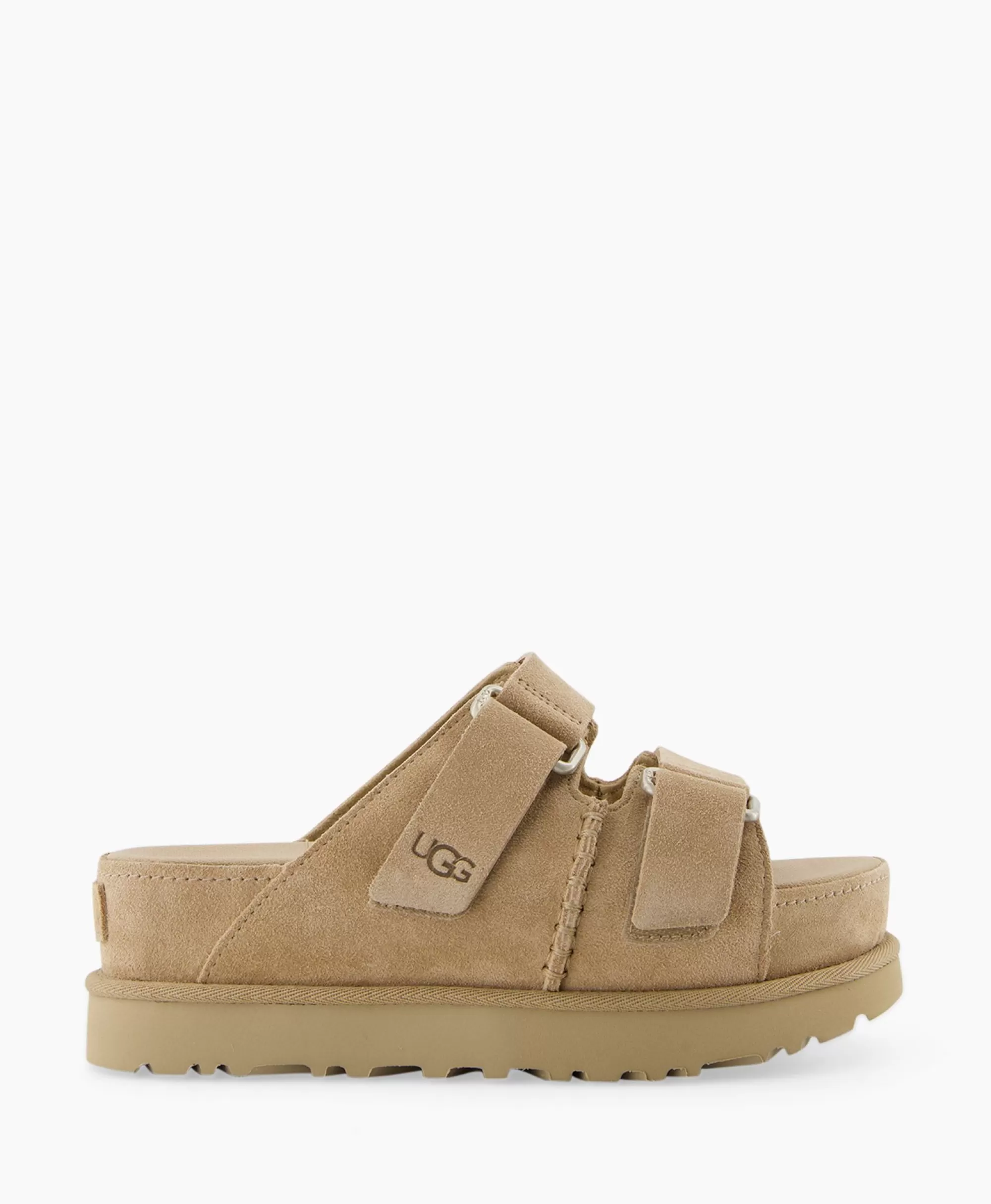 Sandalen*Ugg Sandaal Zonder Hak W Goldenstar Hi Slide Beige