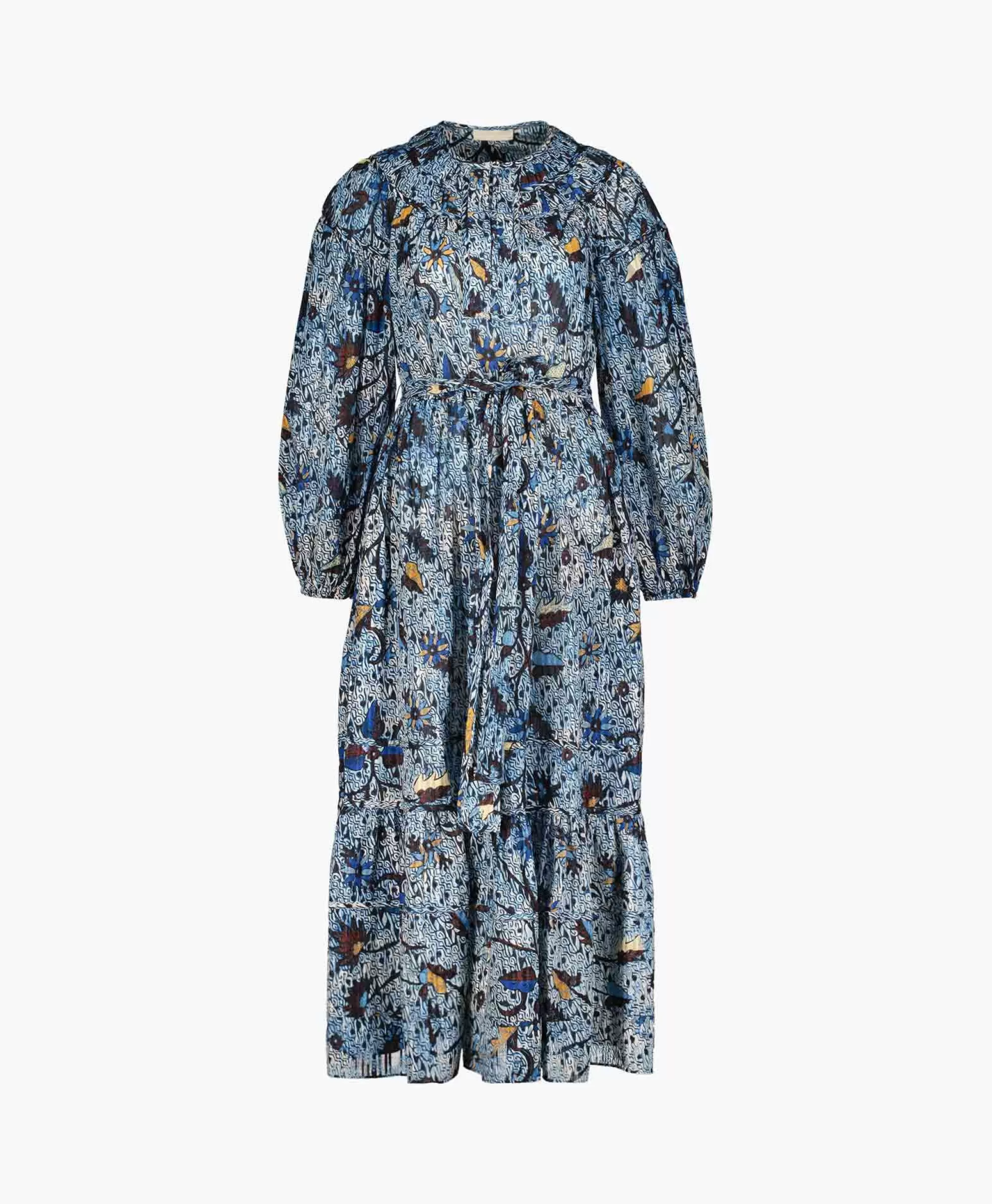 Jurken*Ulla Johnson Midi Jurk Iona Dress Blauw