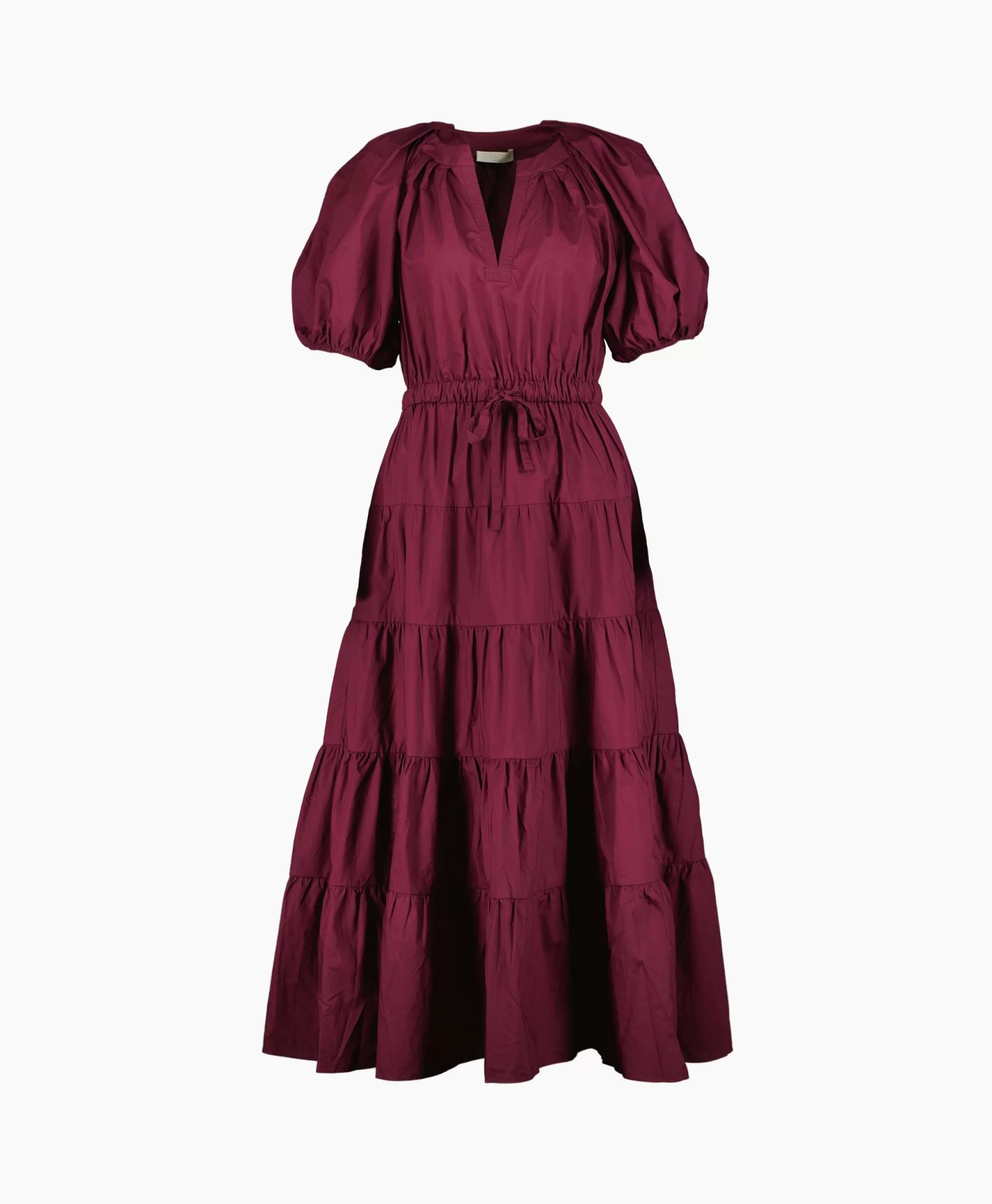 Jurken*Ulla Johnson Midi Jurk Olina Bordeaux