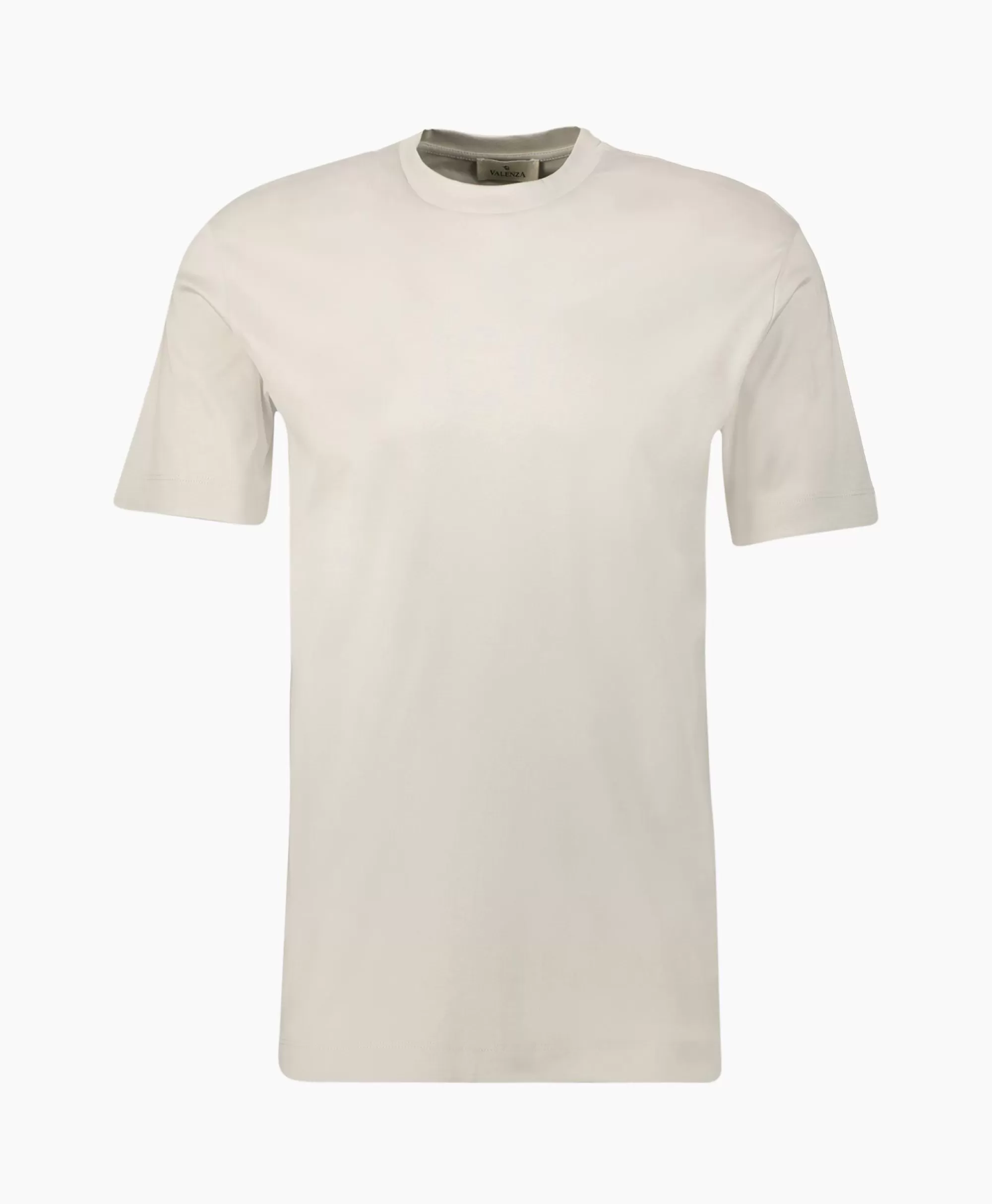 T-Shirts*Valenza T-Shirt Interlock Supima Grijs