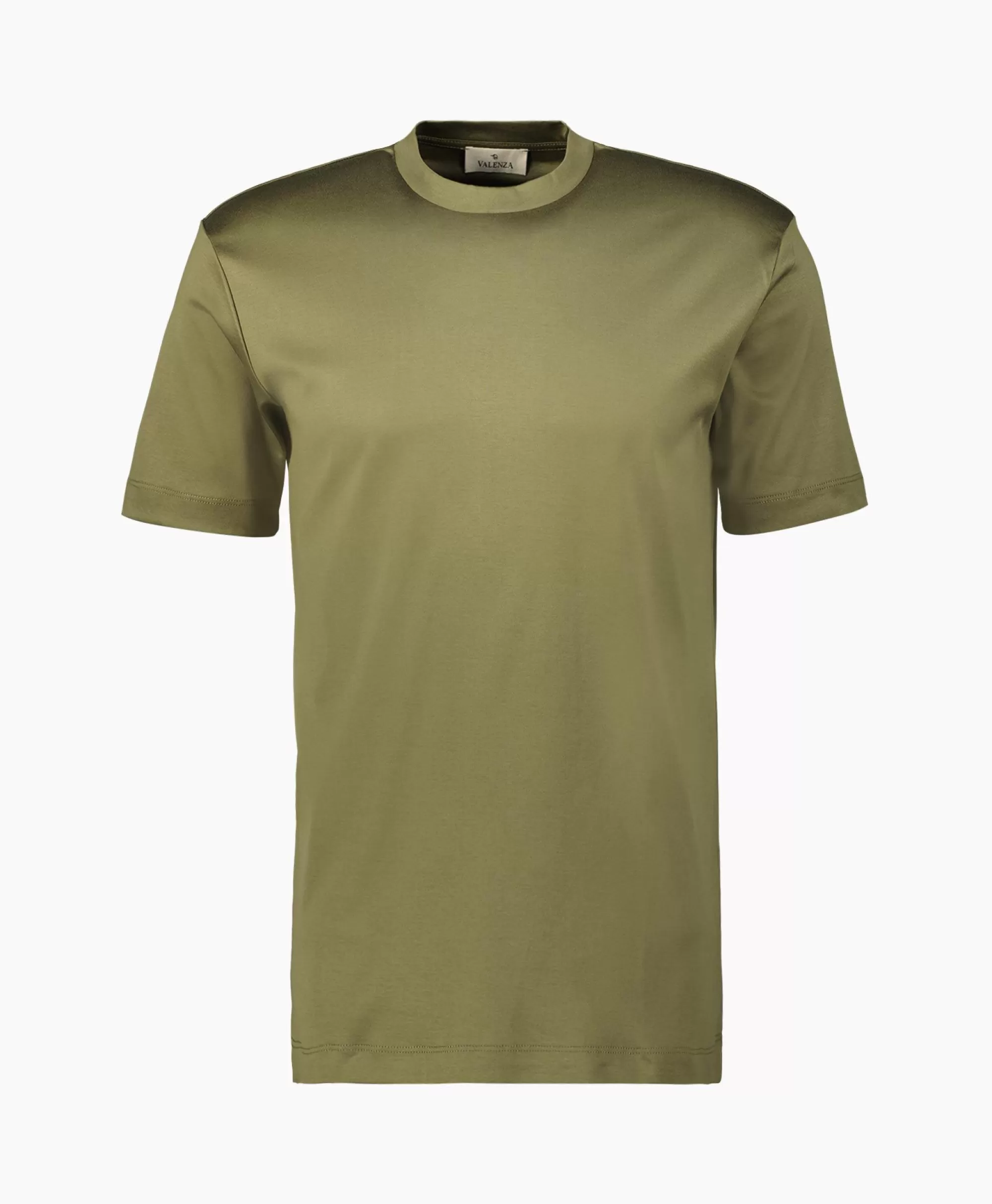 T-Shirts*Valenza T-Shirt Interlock Supima Groen