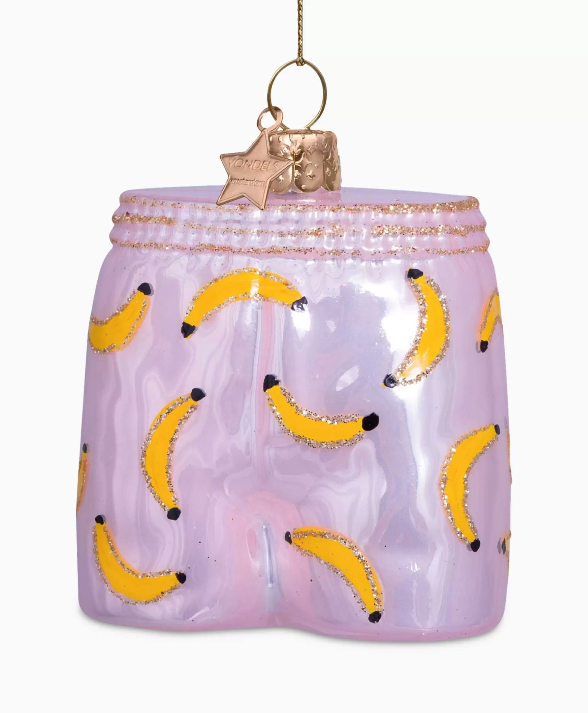 Lifestyle*Vondels Kerstbal Bananen Boxer Pink