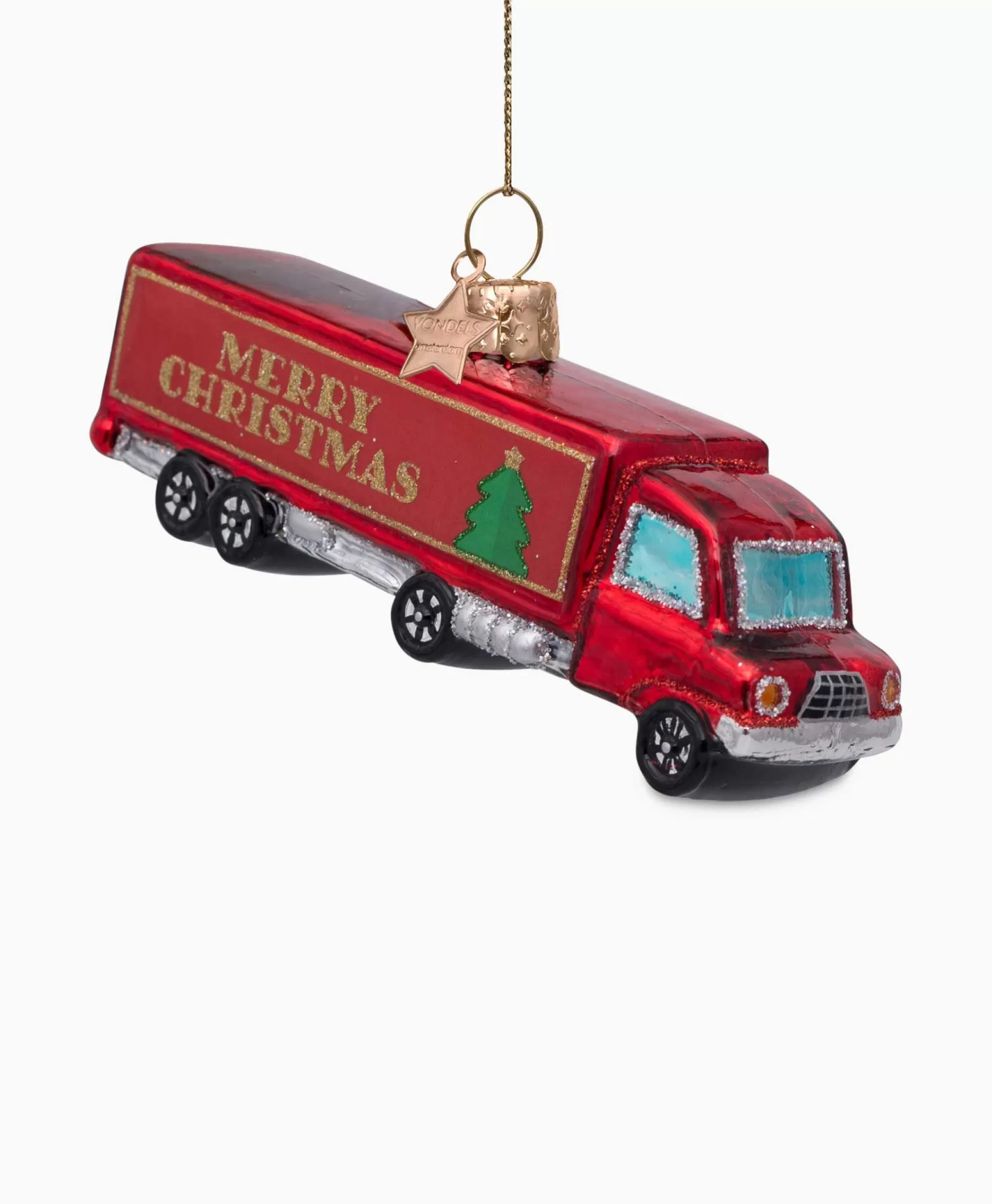 Lifestyle*Vondels Kerstbal Christmas Truck Rood