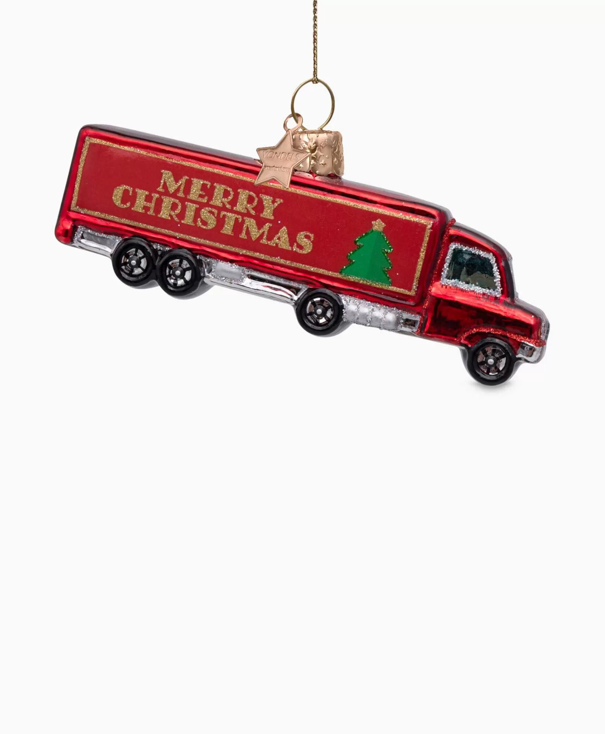 Lifestyle*Vondels Kerstbal Christmas Truck Rood