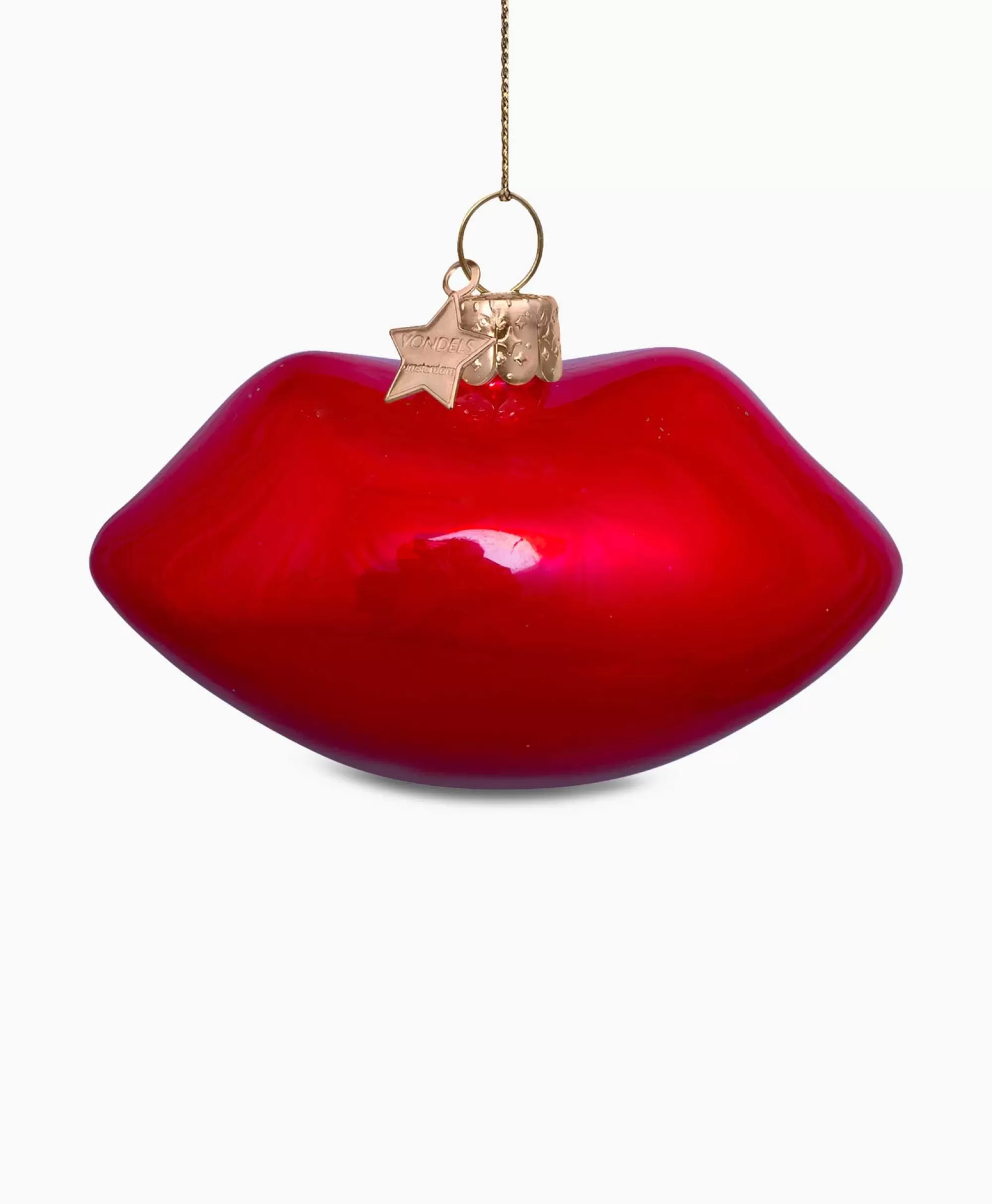 Lifestyle*Vondels Kerstbal Lippen Rood